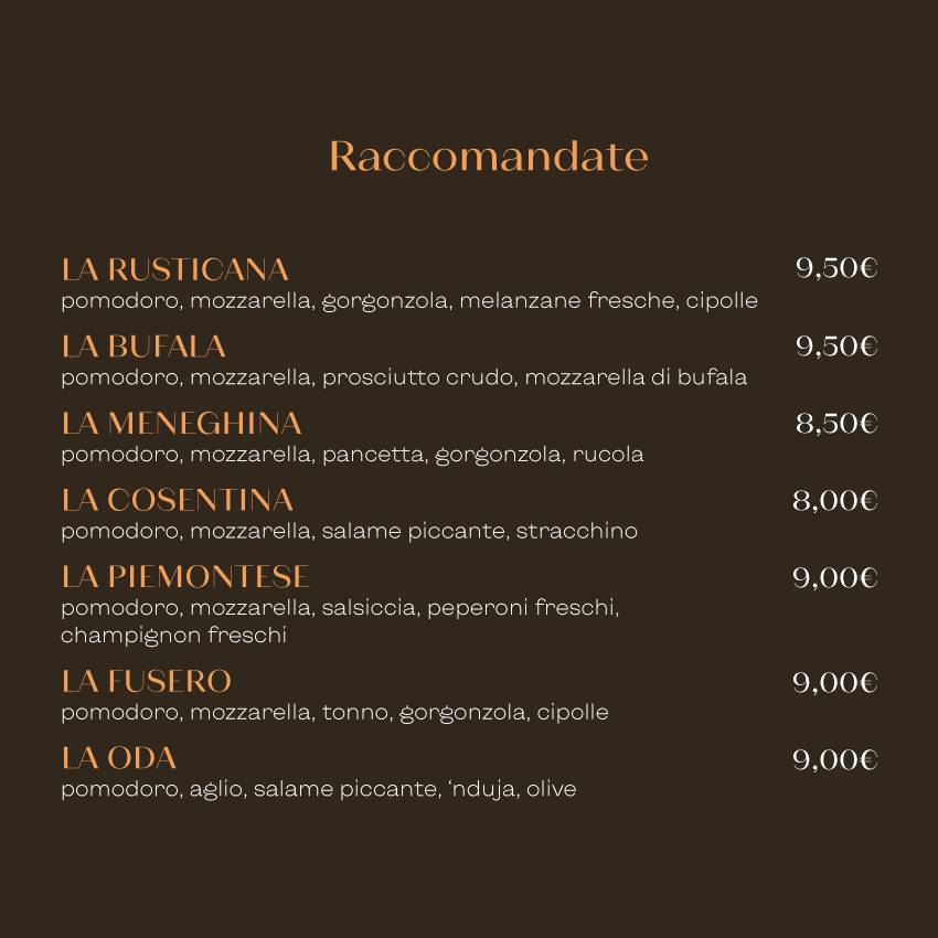 Menu di Rustico Savigliano 