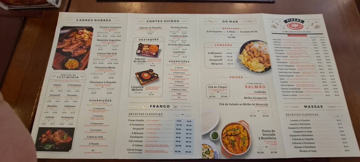 Planalto do Chopp cardápio