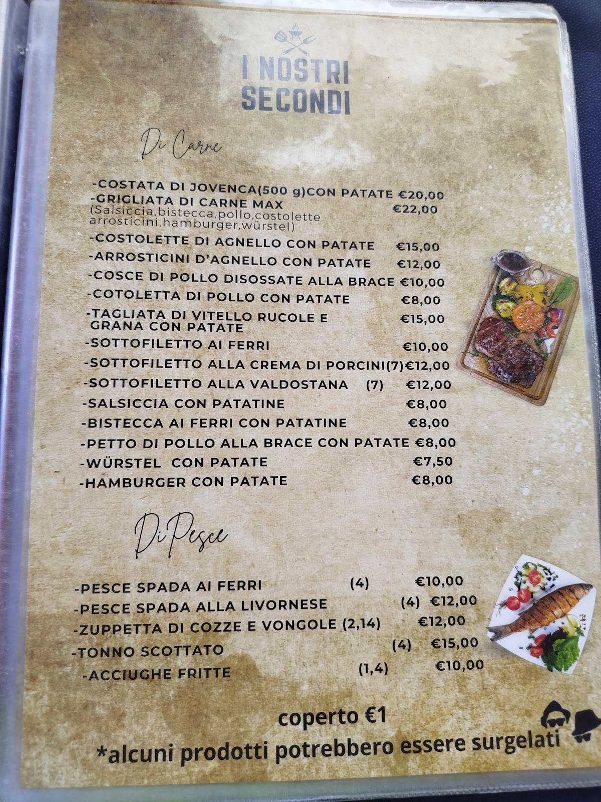 Menu di Ristorante Pizzeria Bar Blues Brothers 