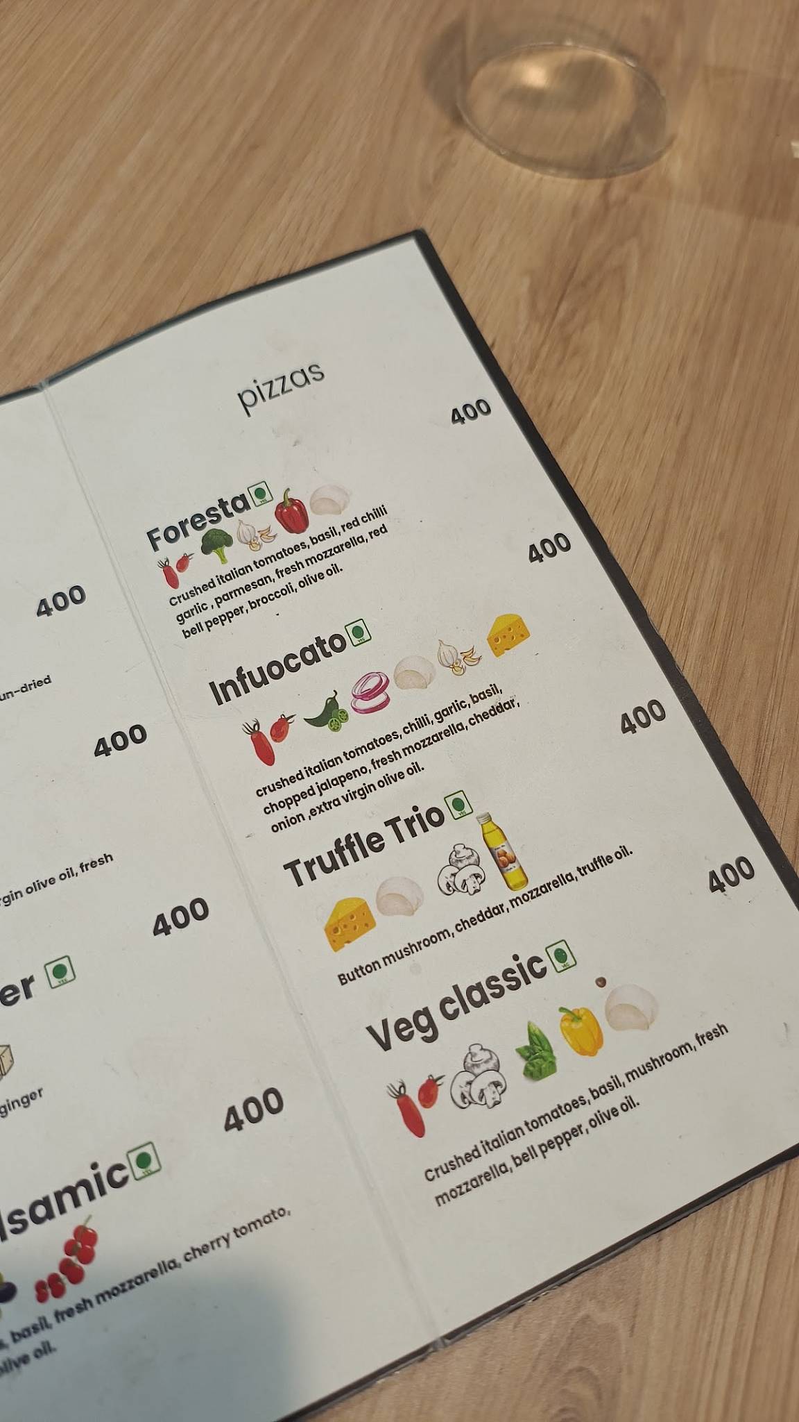 Pizzeria da PS menu