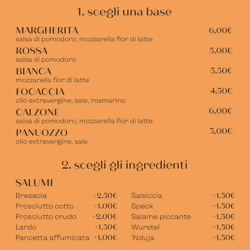 Menu di Rustico Savigliano 