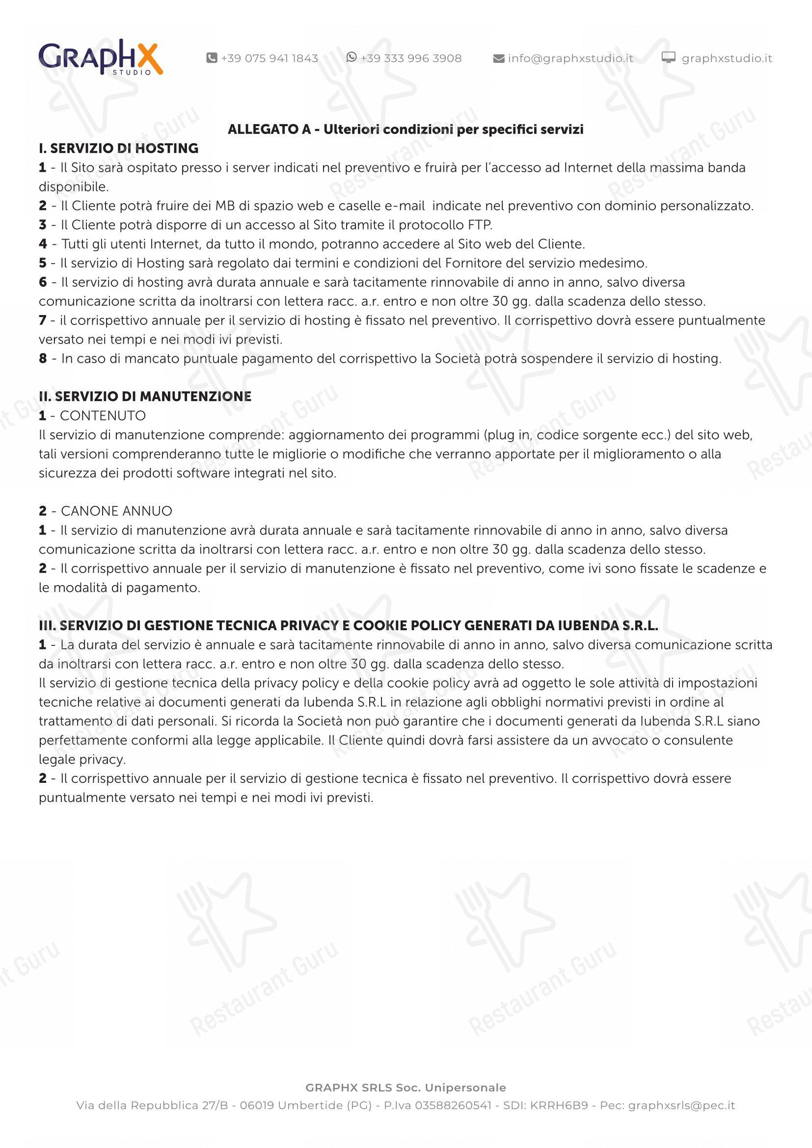 Menu per Pizzidea Fabriano pizzeria
