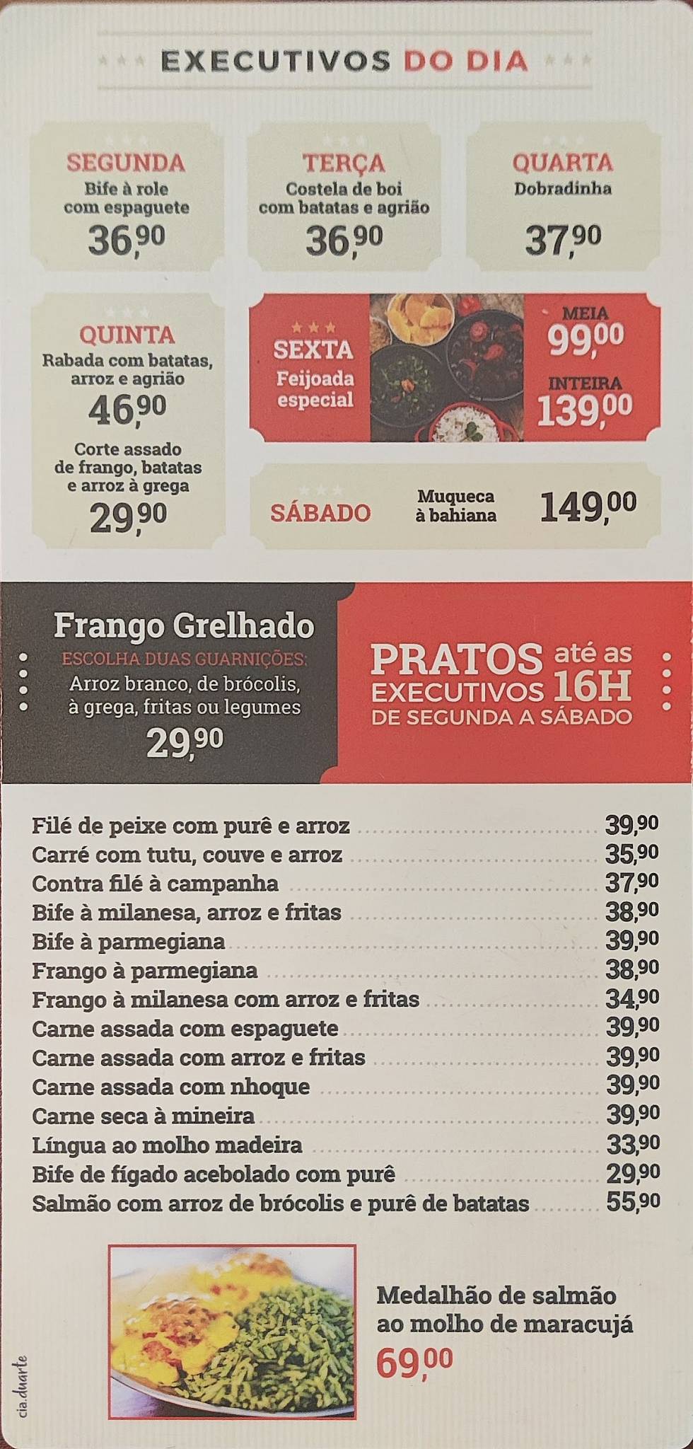 Planalto do Chopp cardápio