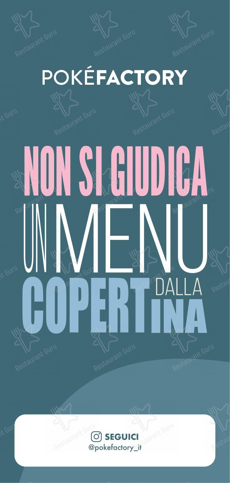 Menu per Poké Factory Casinalbo pub & bar