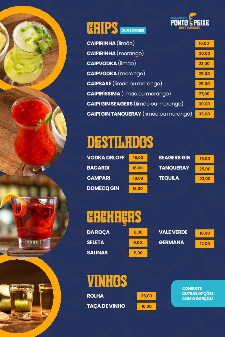 Ponto Do Peixe Novo Eldorado cardápio