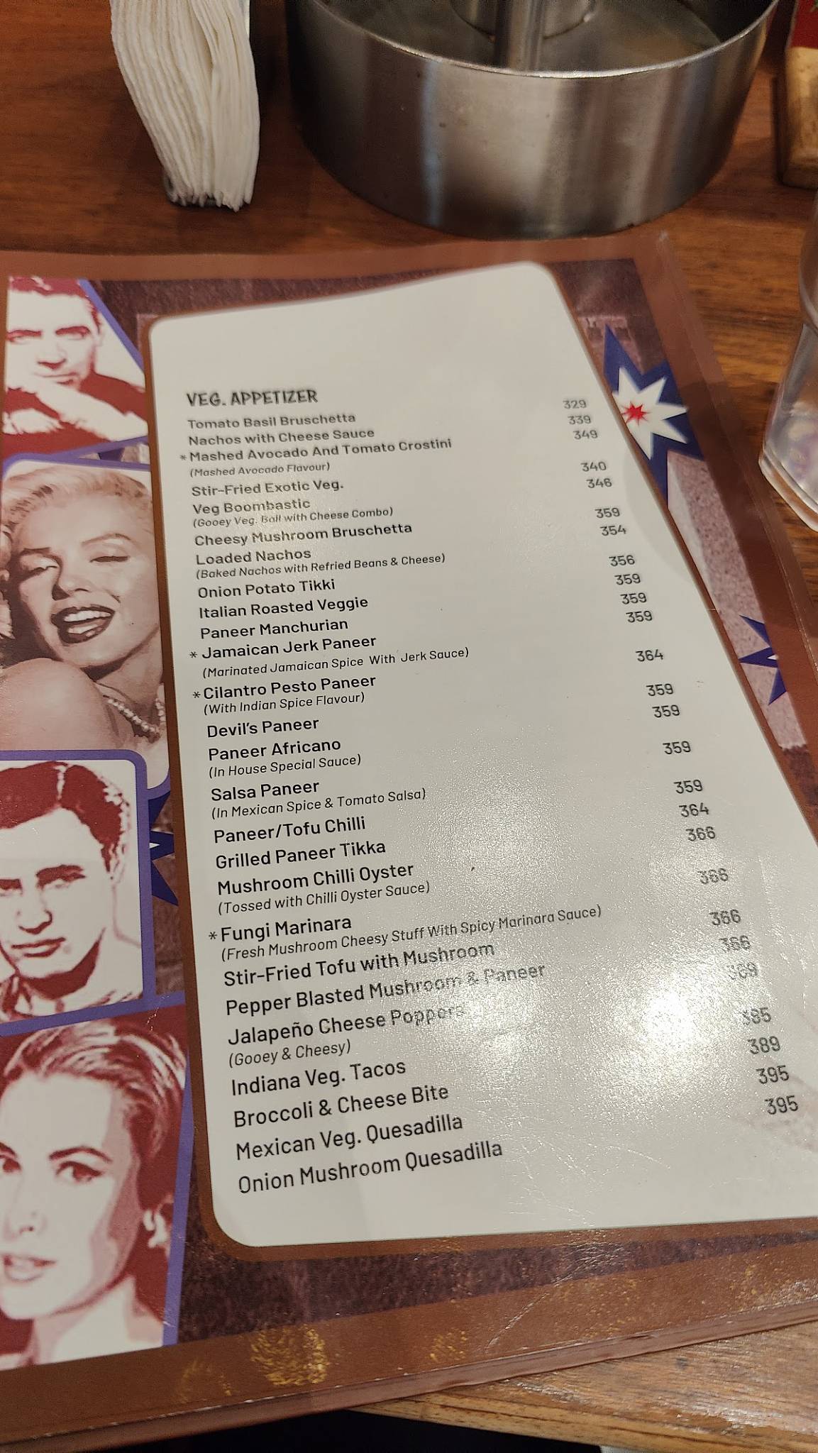 Pop Tate's R-City Mall menu