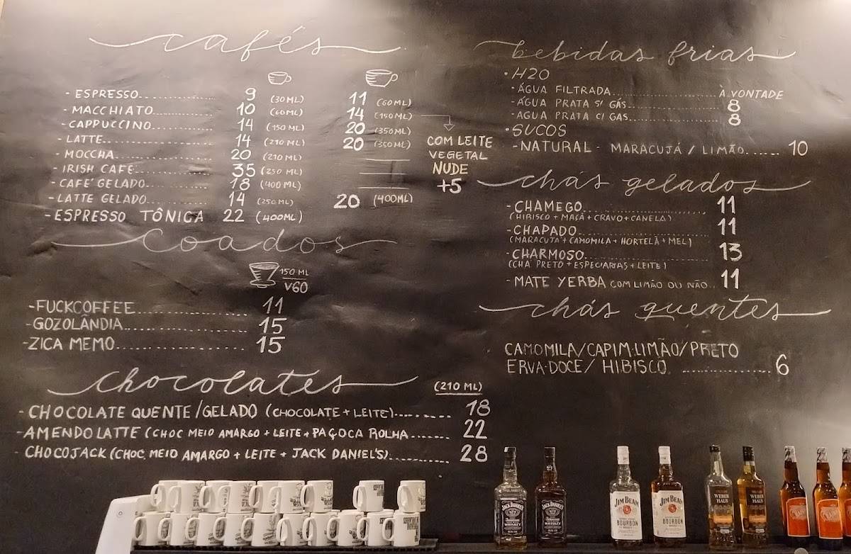Por Um Punhado de Dólares cardápio