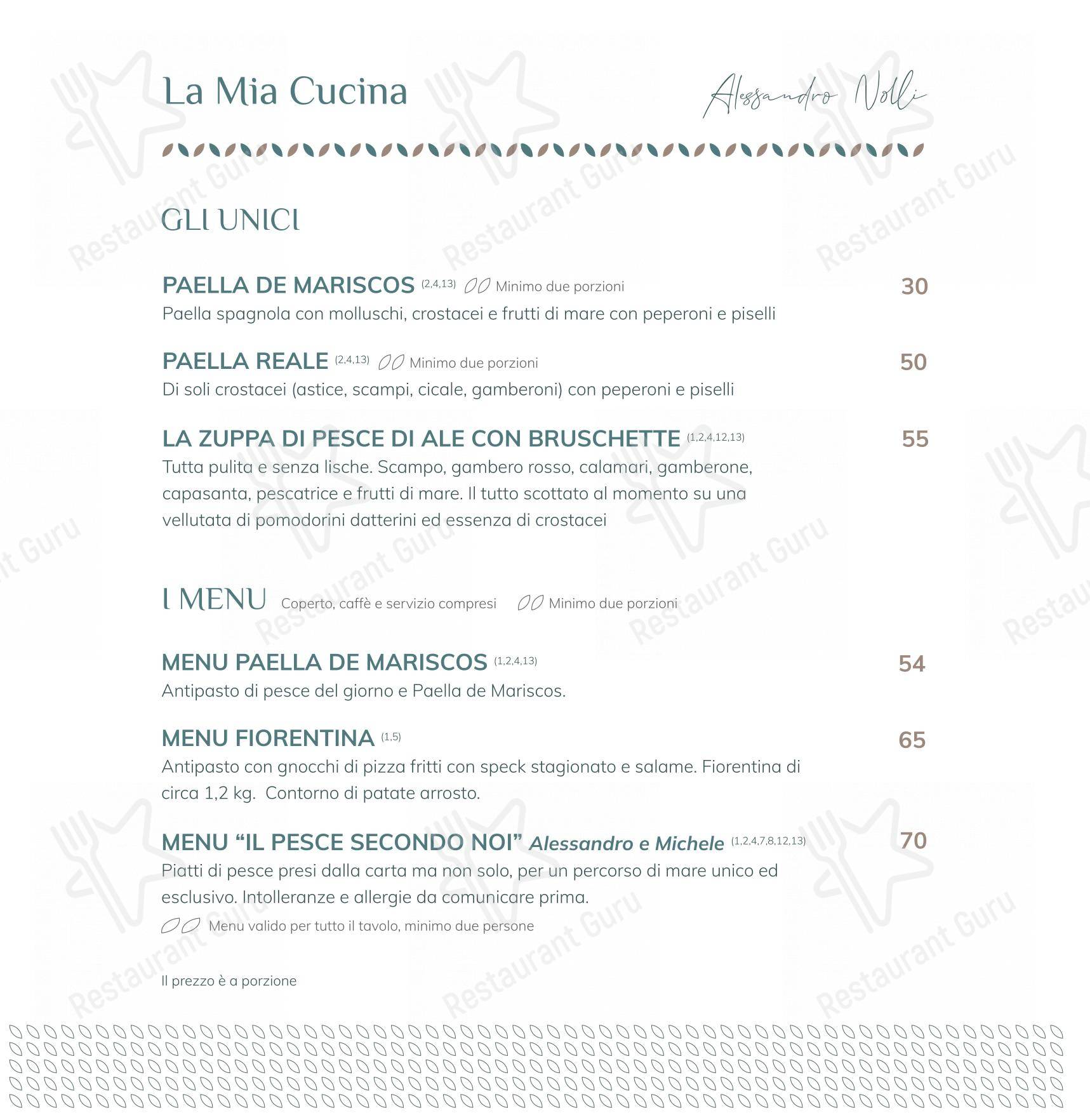 Menu per Preziosilla - Ristorante e Pizza d'Autore in Nave