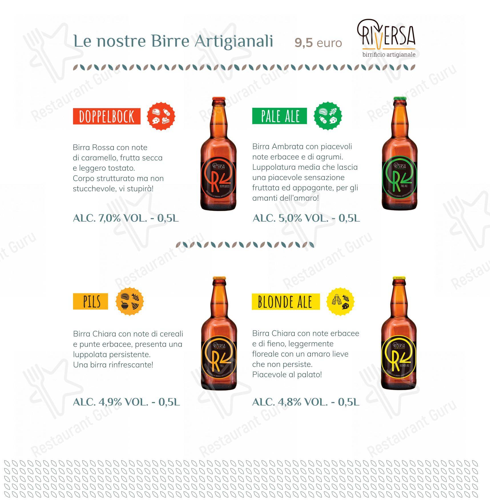 Menu bar per Preziosilla - Ristorante e Pizza d'Autore in Nave