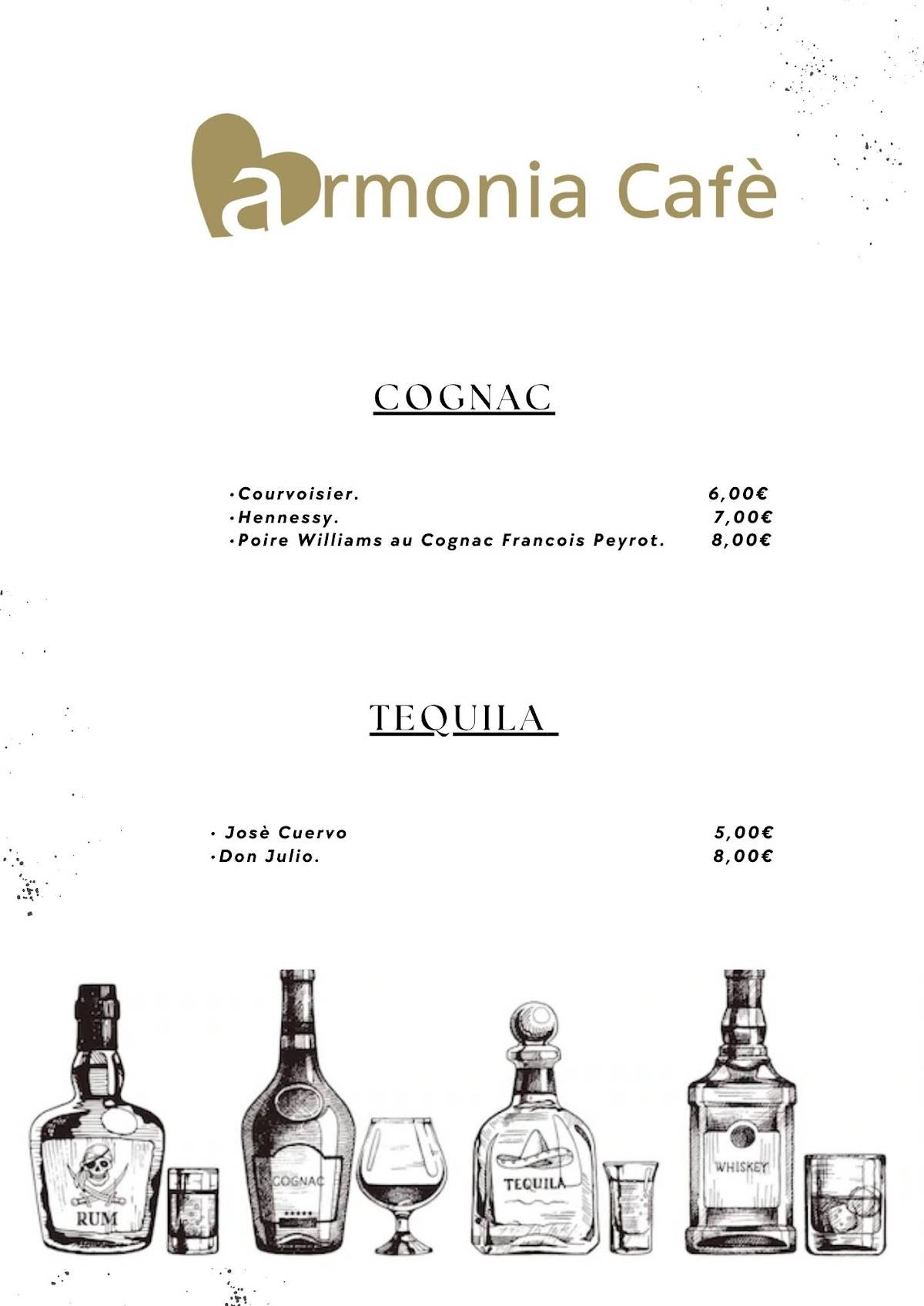Menu di Armonia Cafè 