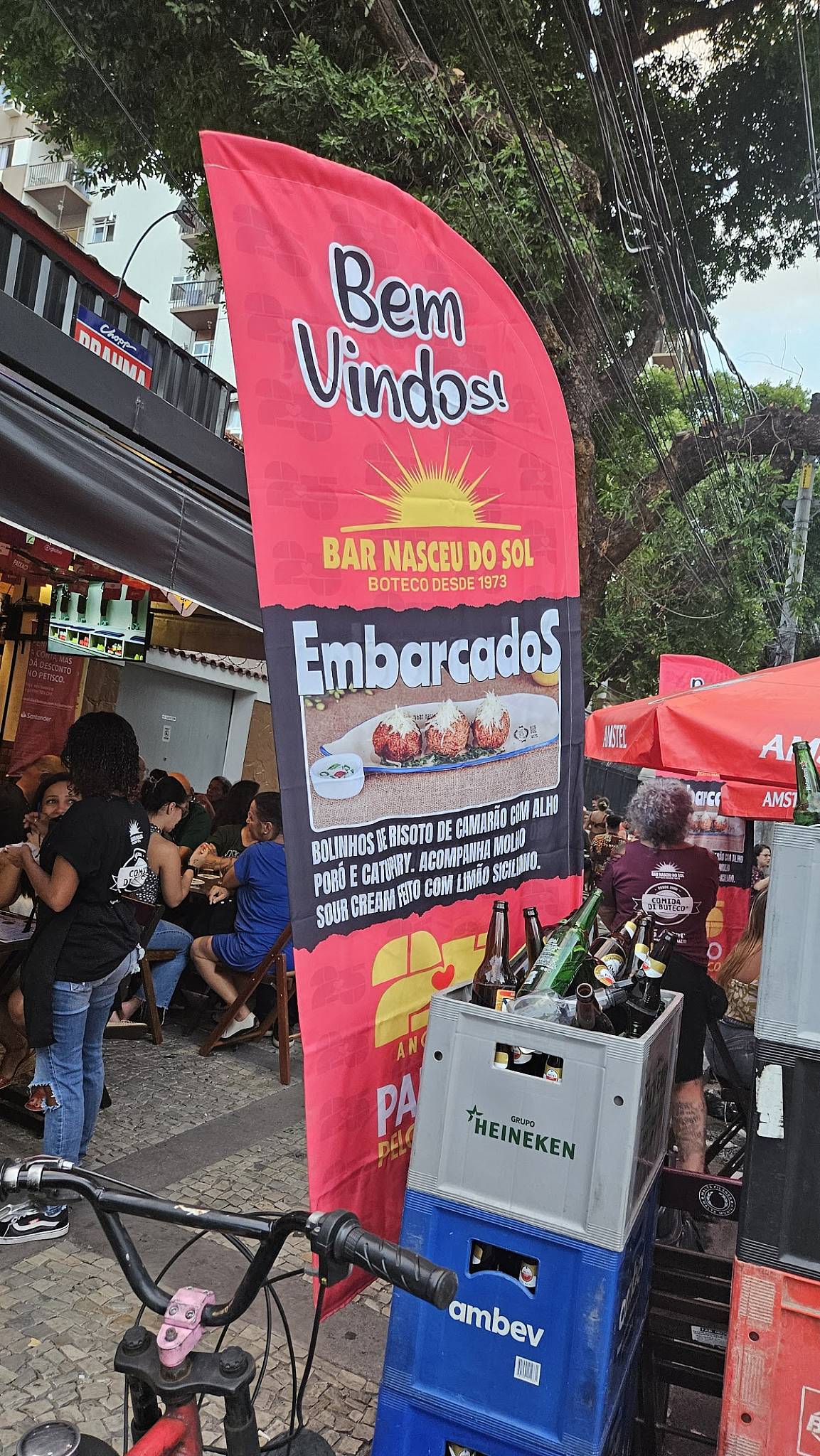 Bar Nasceu do Sol cardápio