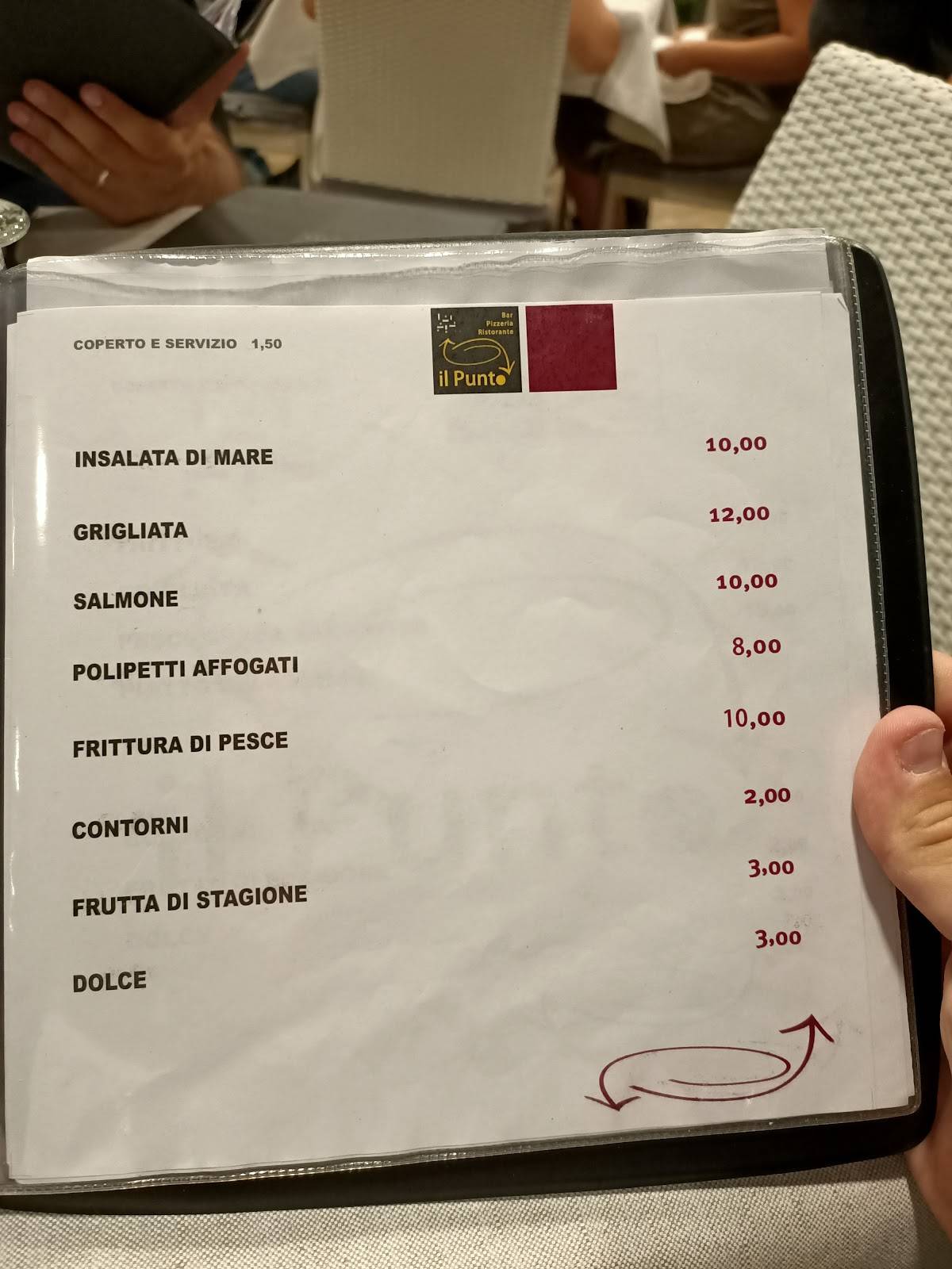 Menu di Bar Ristorante Pizzeria Di Bozzella Pierpaolo 