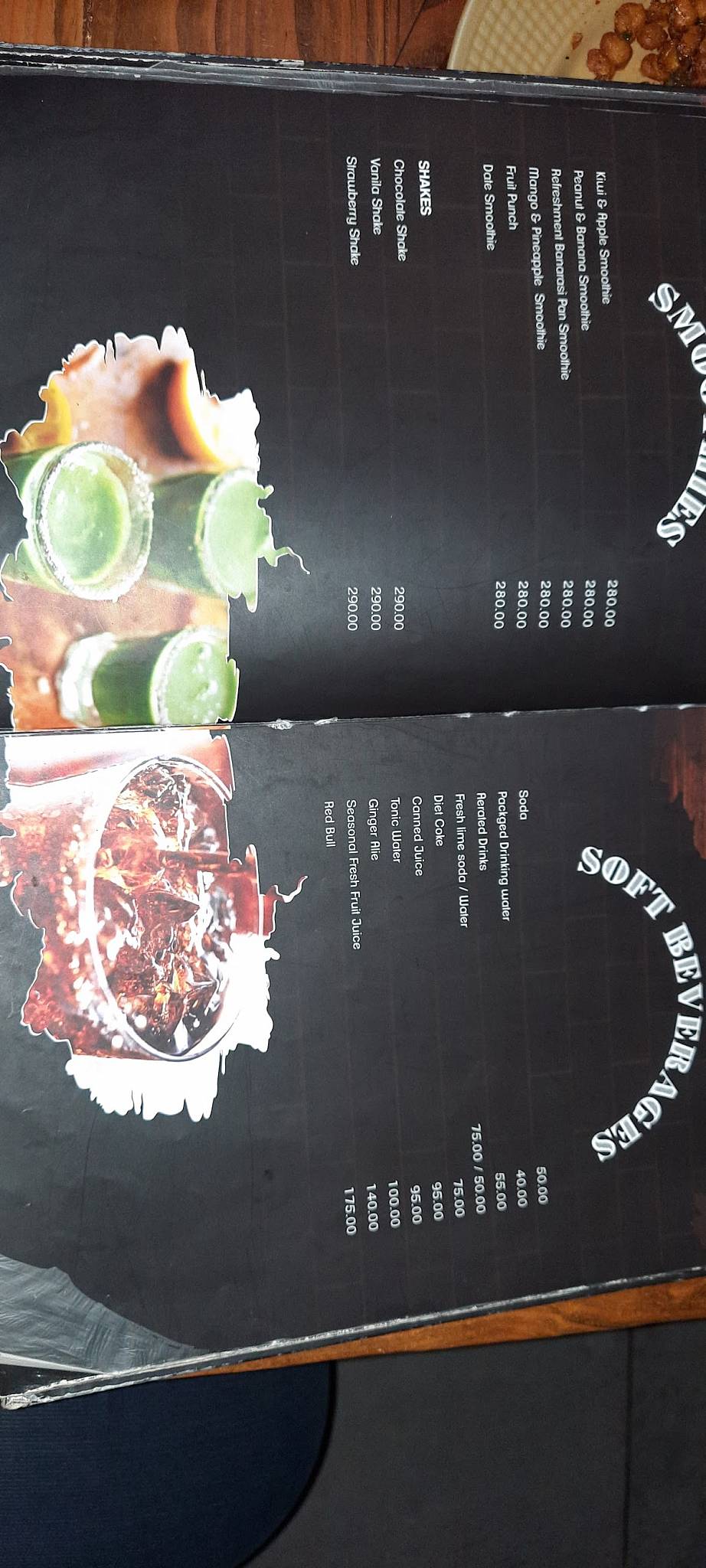 CASK - The Bar menu