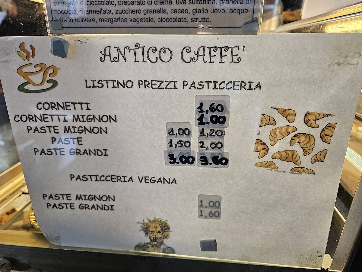 Menu di Caffè Roma 