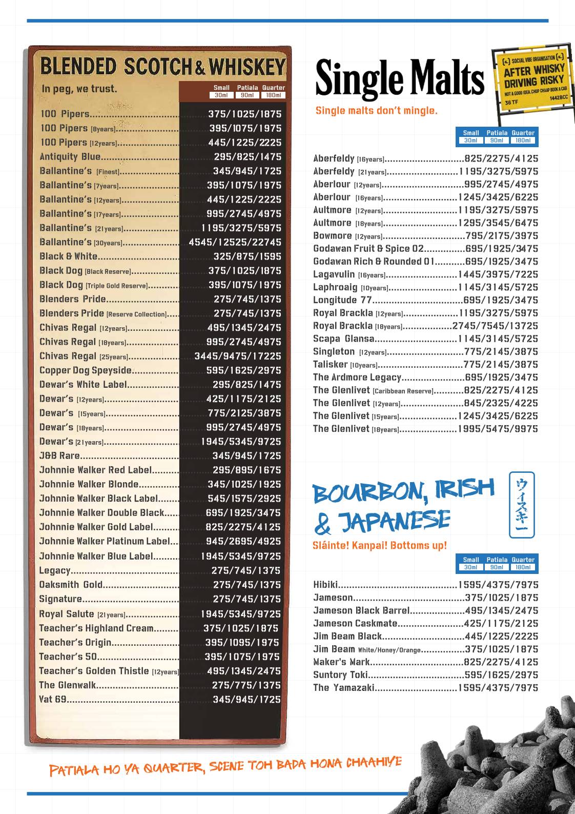 Carter Road SOCIAL menu