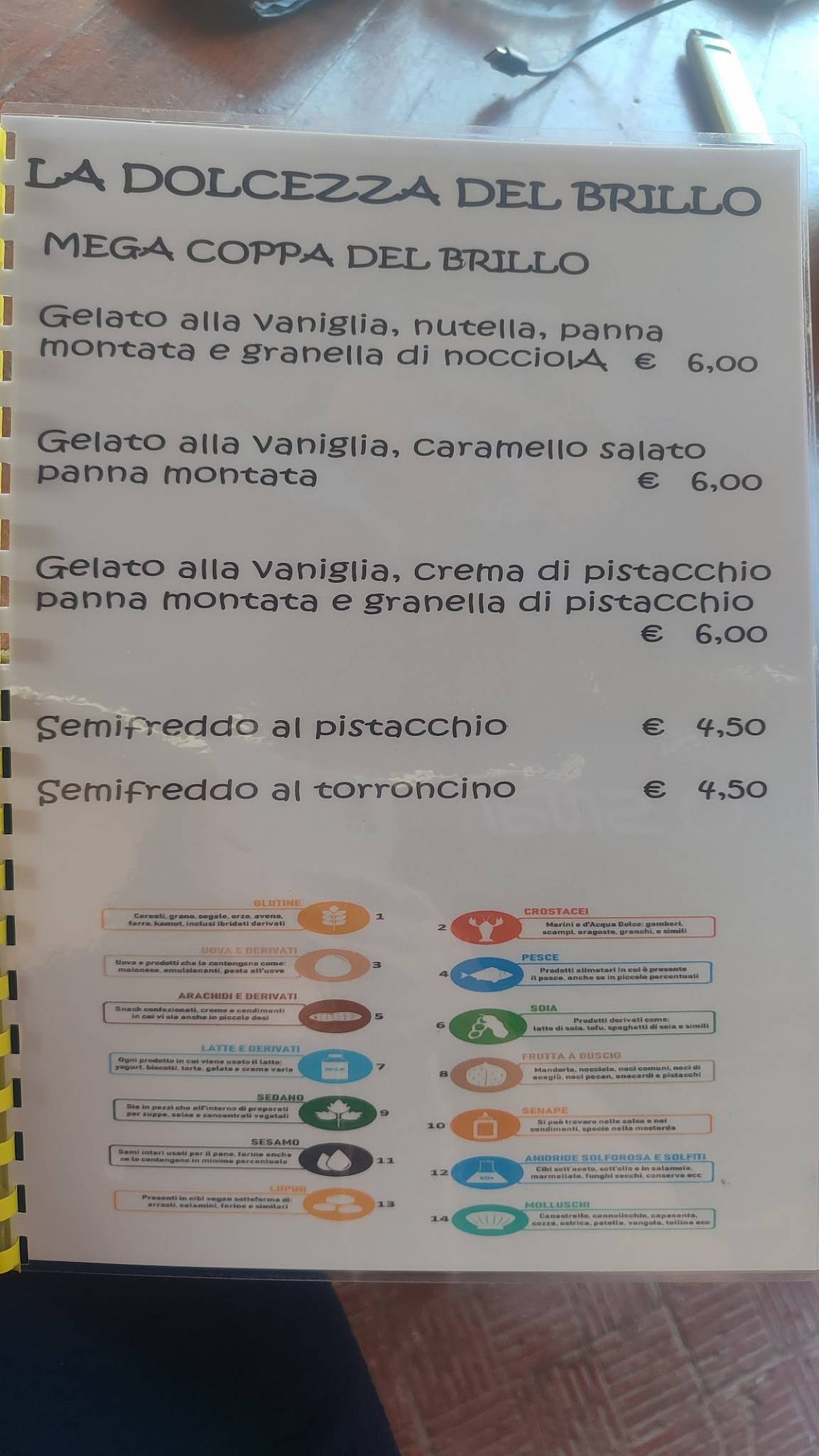 Menu di Il Brillo Parlante 
