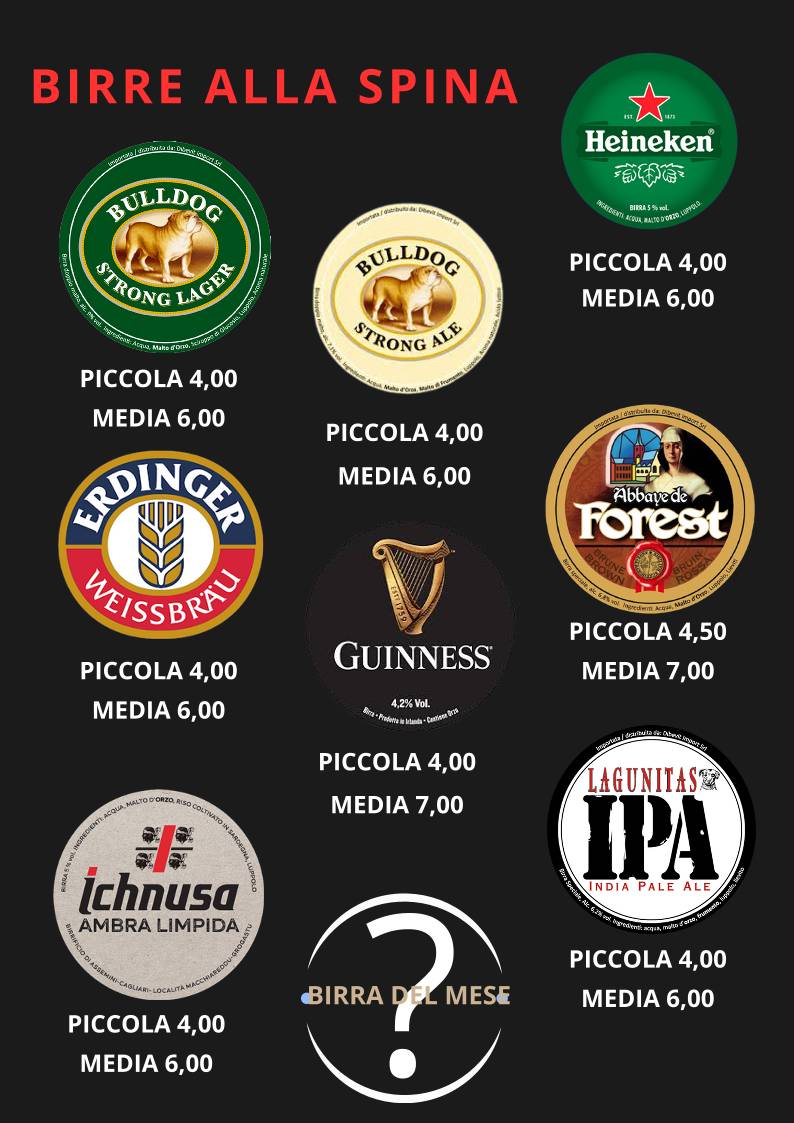 Menu di OTHERSIDE Rock Pub 