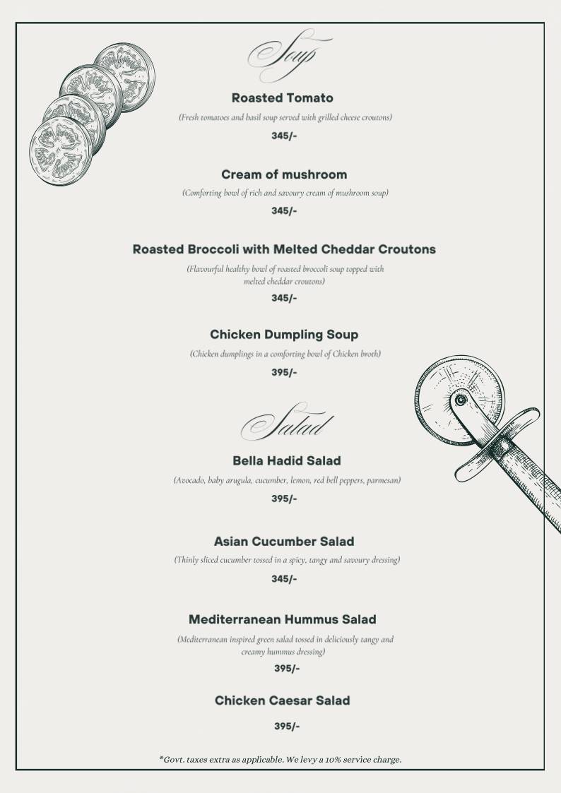 Savanna Sky Lounge & Bar menu