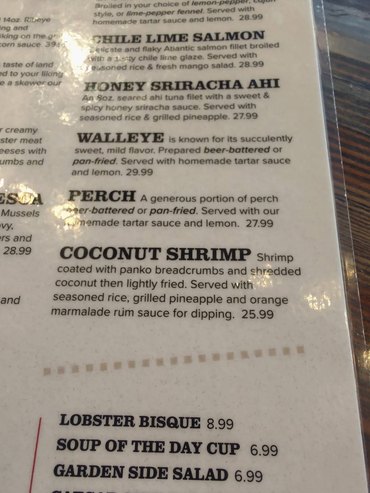Menu at The Hook Lakeside Grill pub & bar, Mackinaw City