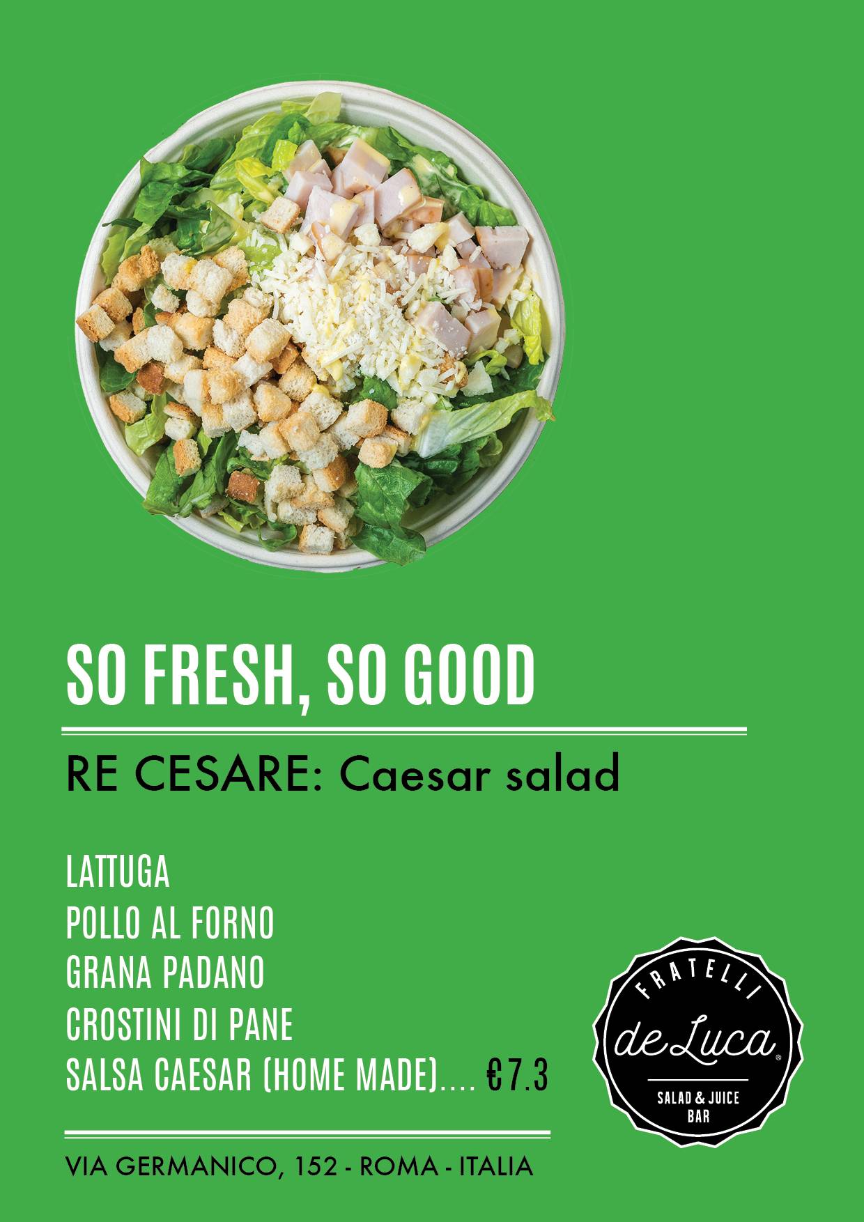 Menu di Fratelli de Luca - Salad&Juice Bar 