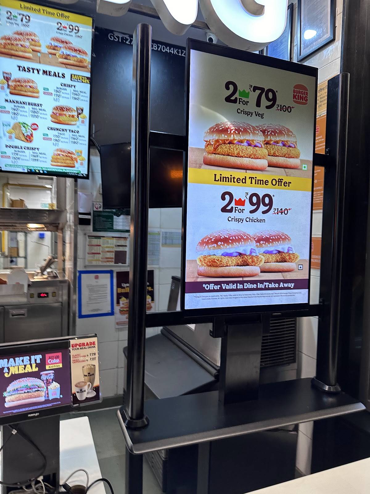 Burger King menu