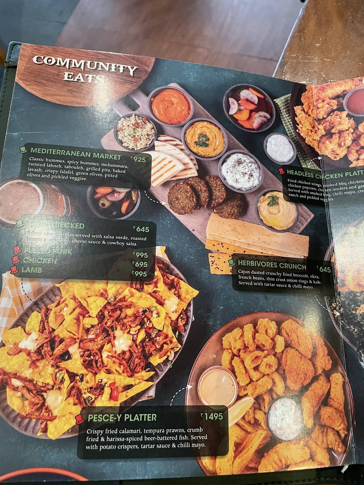 The Irish House menu