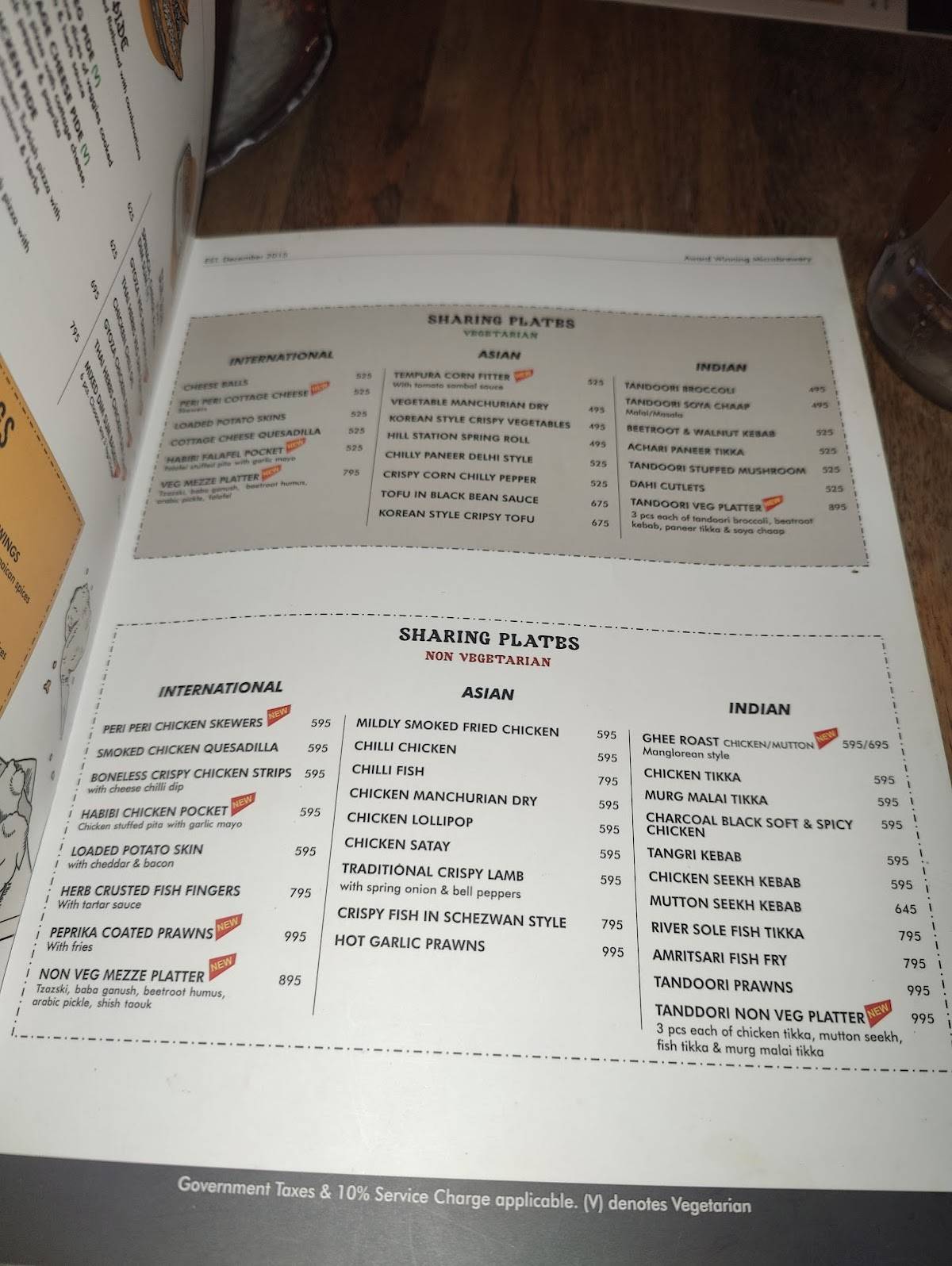 Quaff Brewing Co. menu