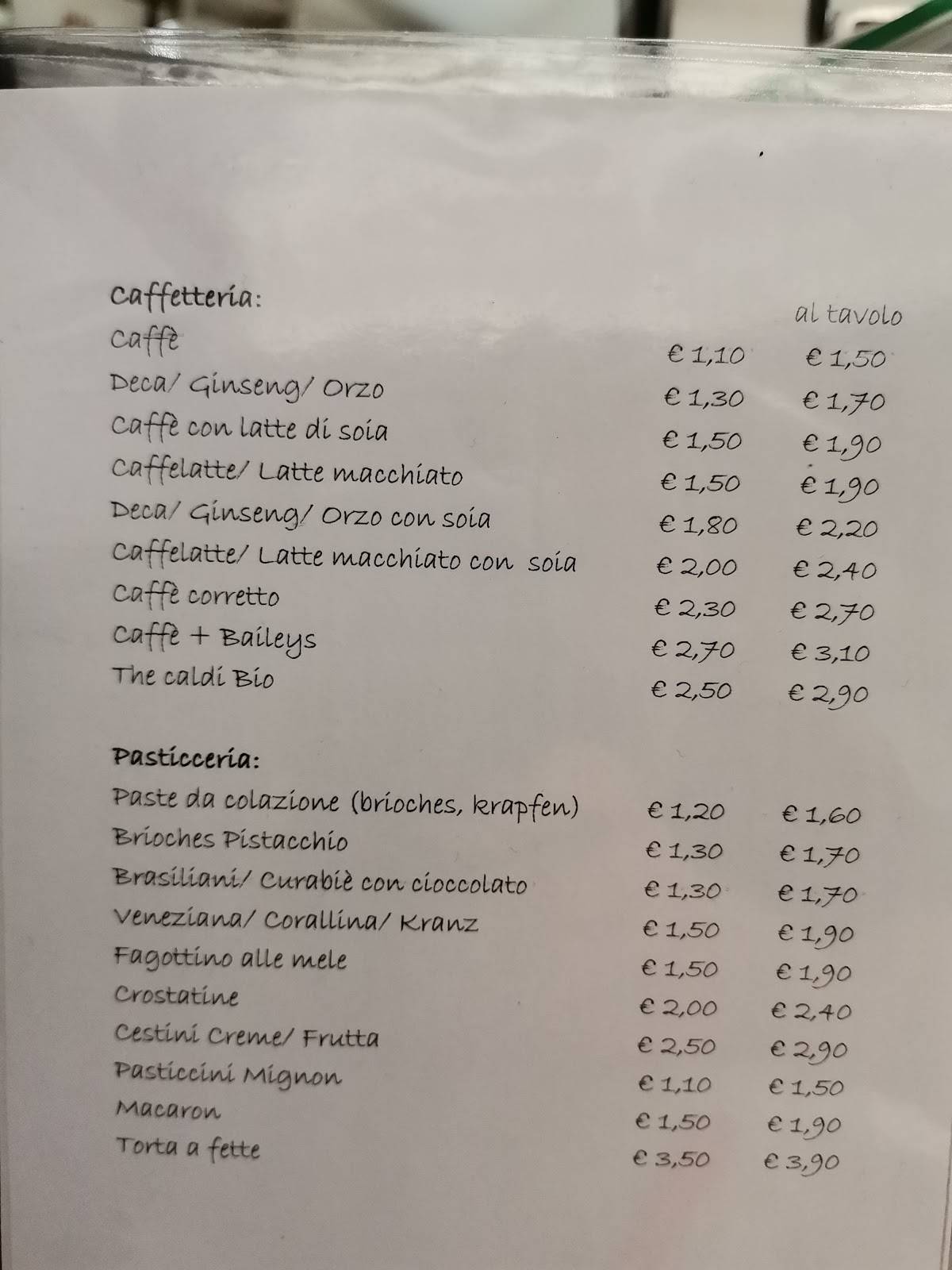 Menu di Bar Quindecim 