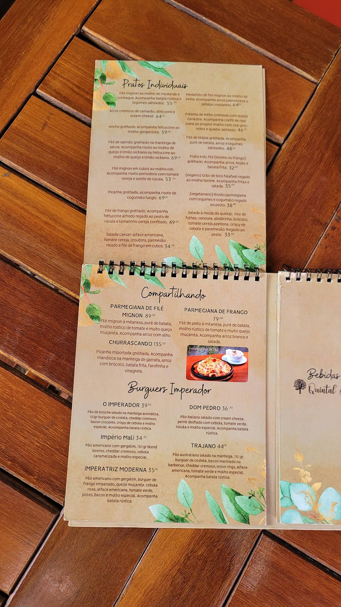 Quintal Savassi cardápio