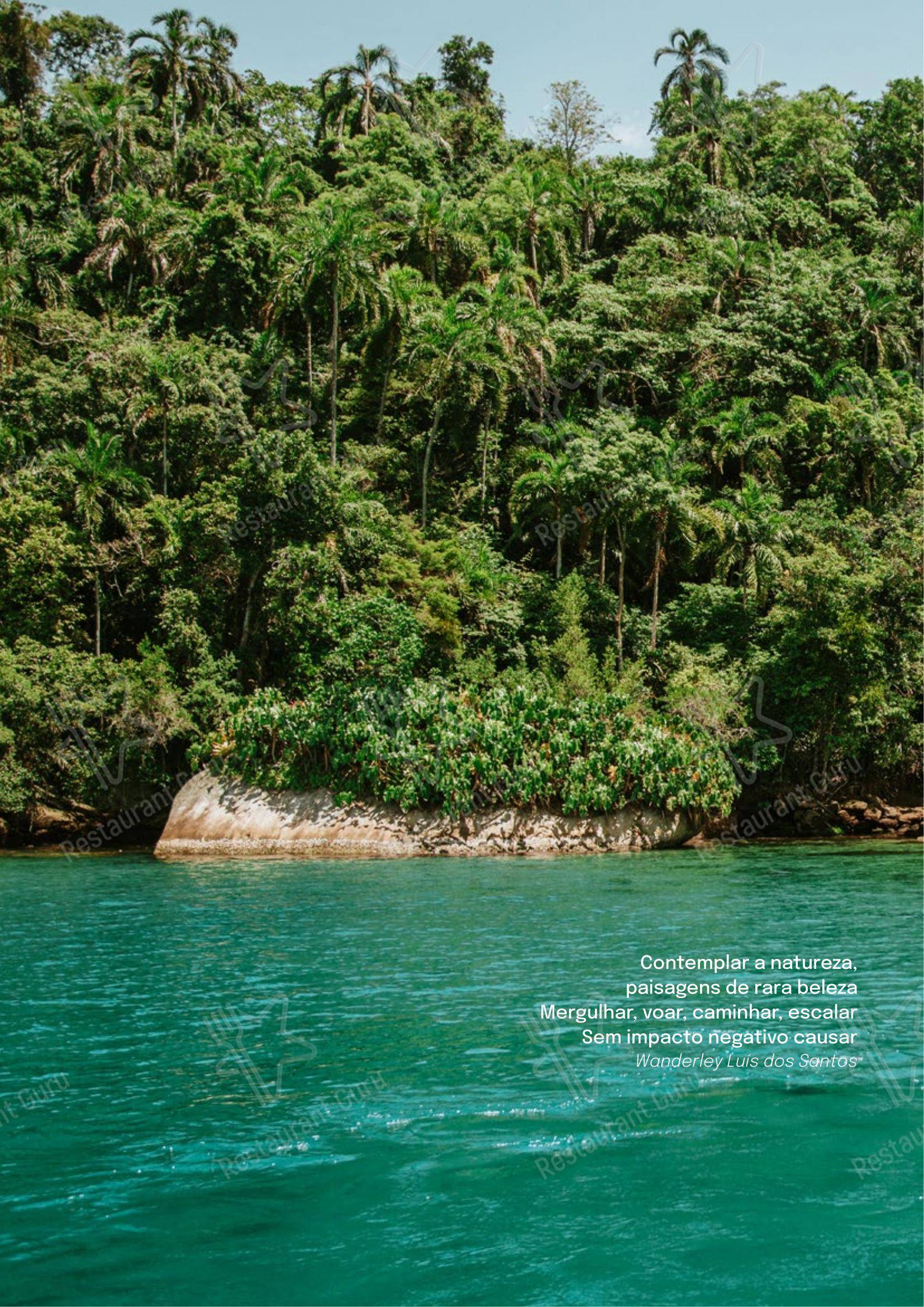 Menu bar para Quintal das Letras em Paraty