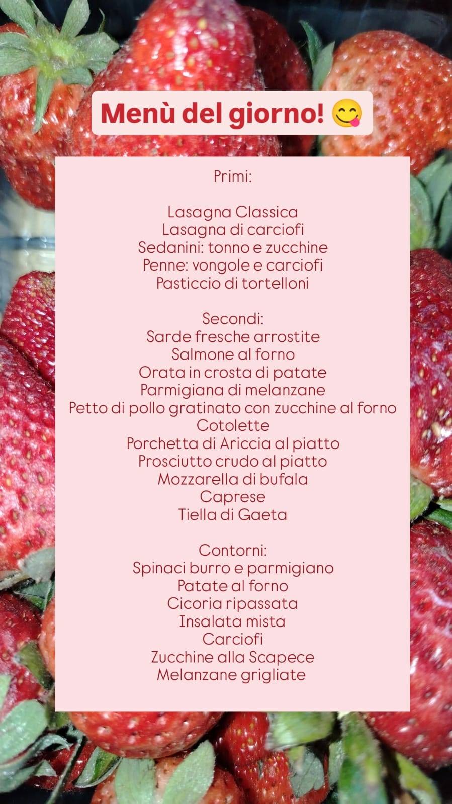 Menu di Quirino Ristoro 