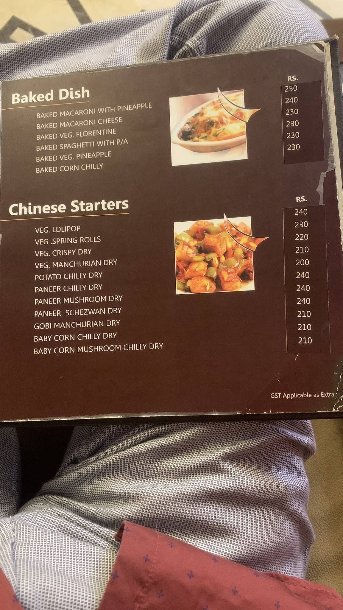 Radhe Restaurant and Banquet menu