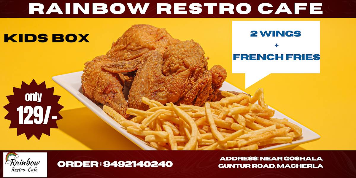 Rainbow Restro Cafe menu