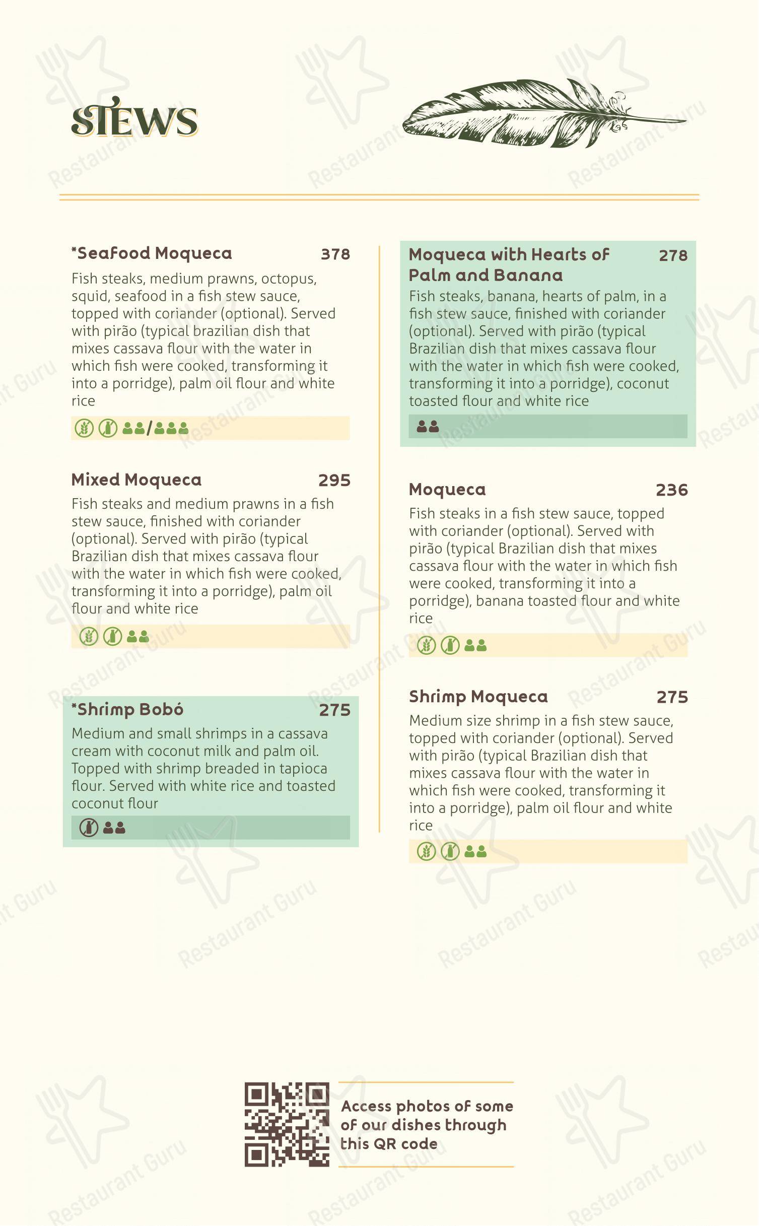 Raízes Restaurante Pizzaria menu - Коктейльная карта