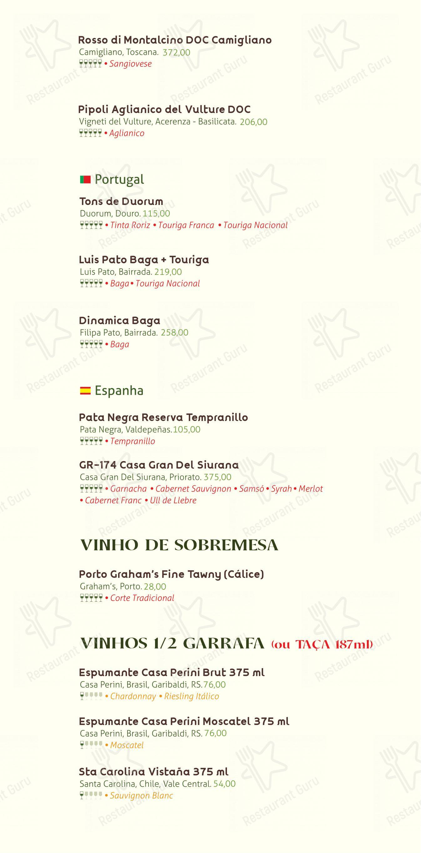 菜单 para Raízes Restaurante Pizzaria em Ubatuba
