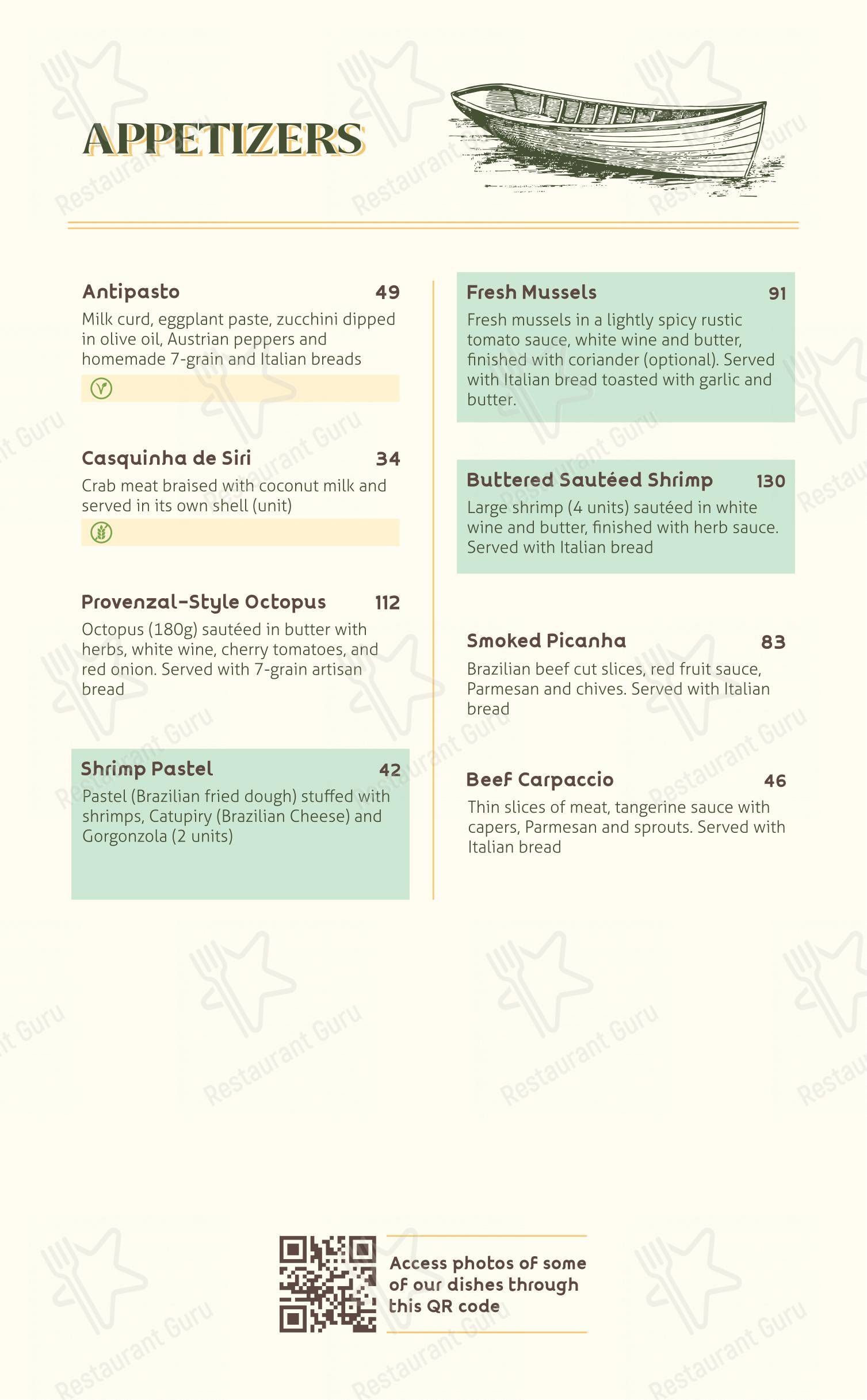 Коктейльная карта para Raízes Restaurante Pizzaria restaurante