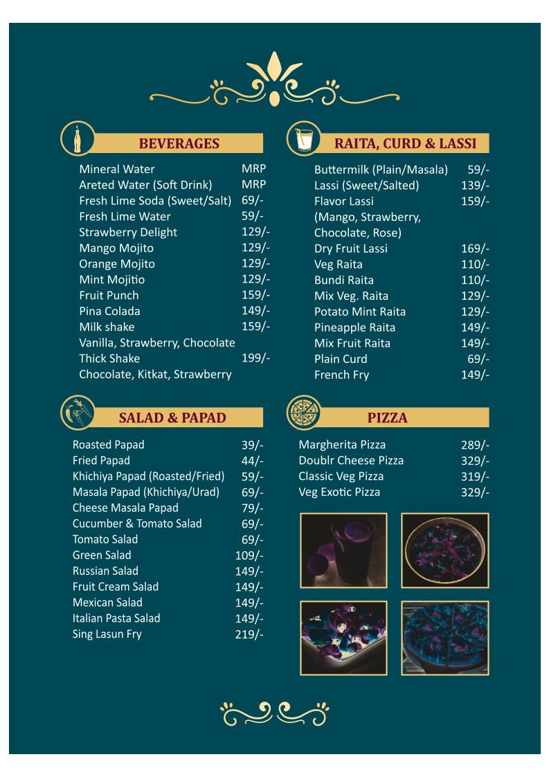 Kathiyawadi Jalsa menu