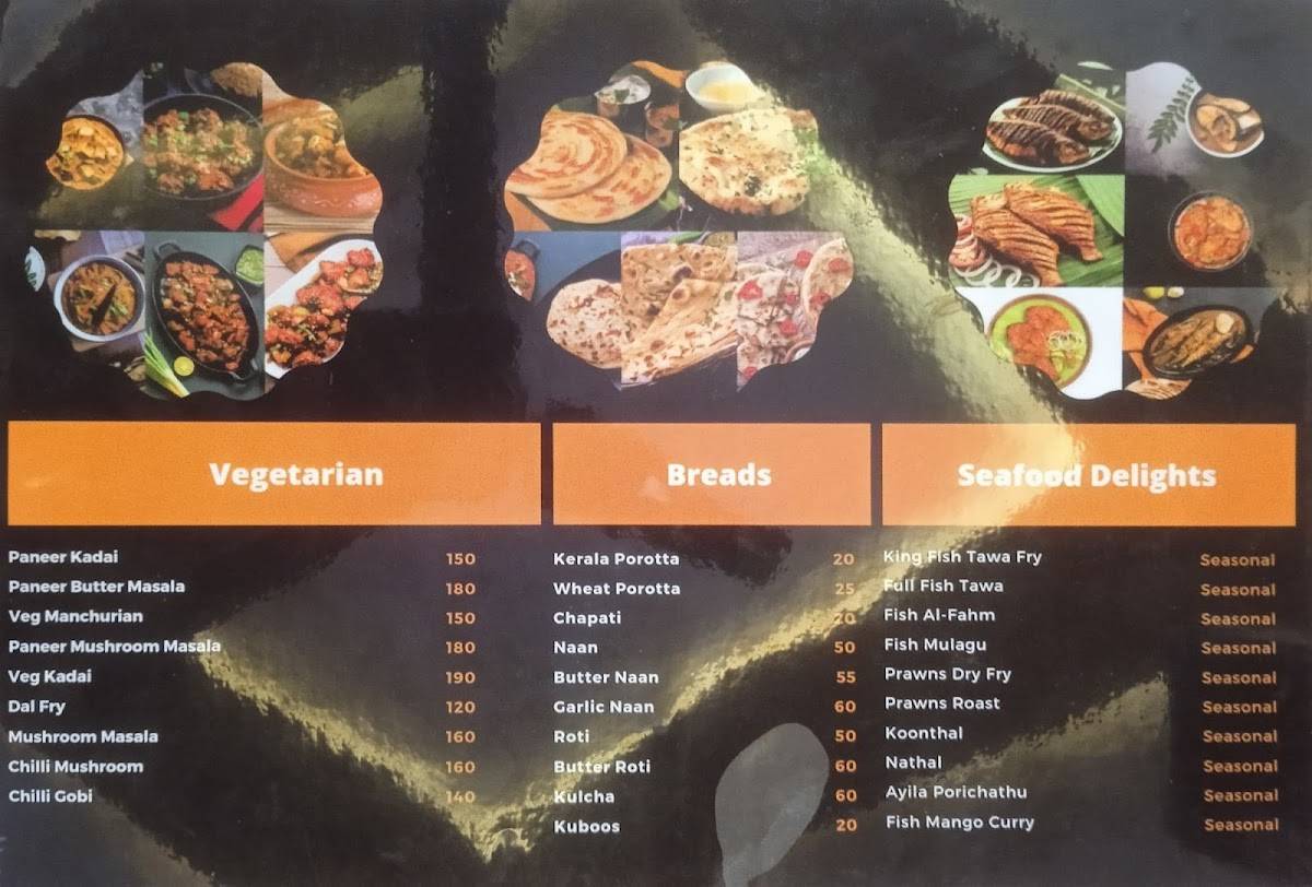 Ramar Resto menu