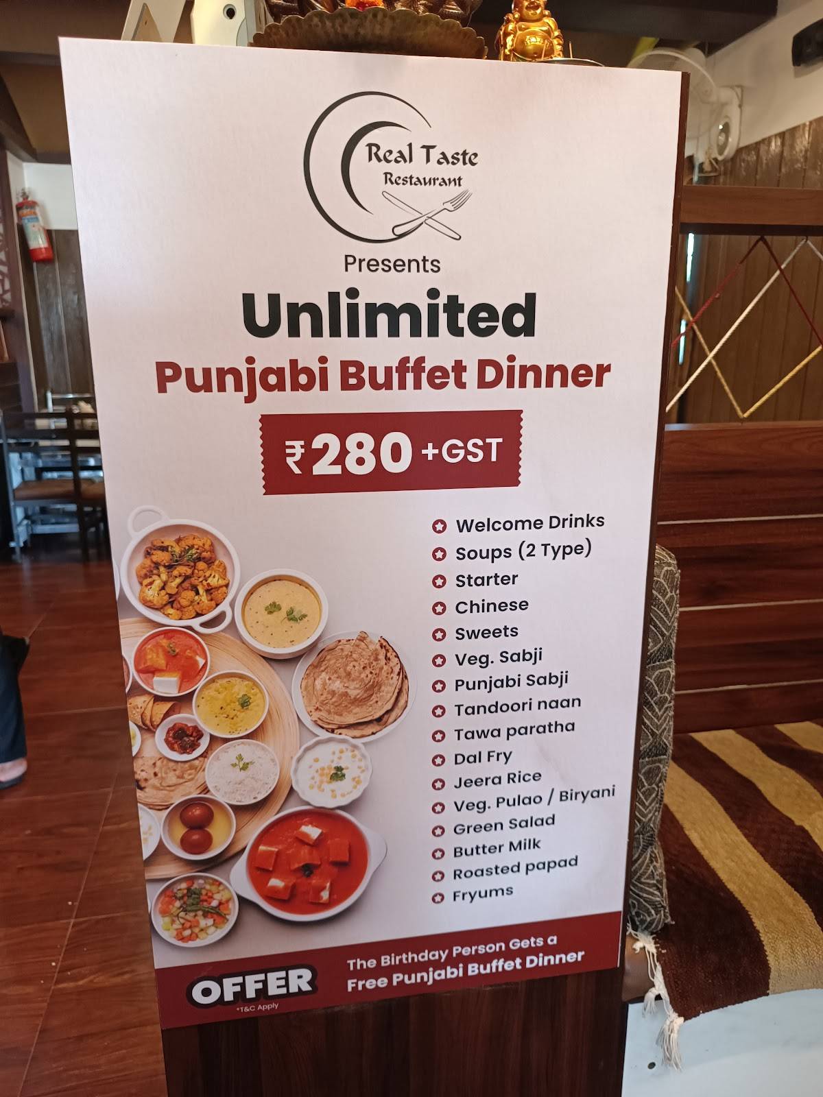 Real Taste Restaurant Junagadh menu
