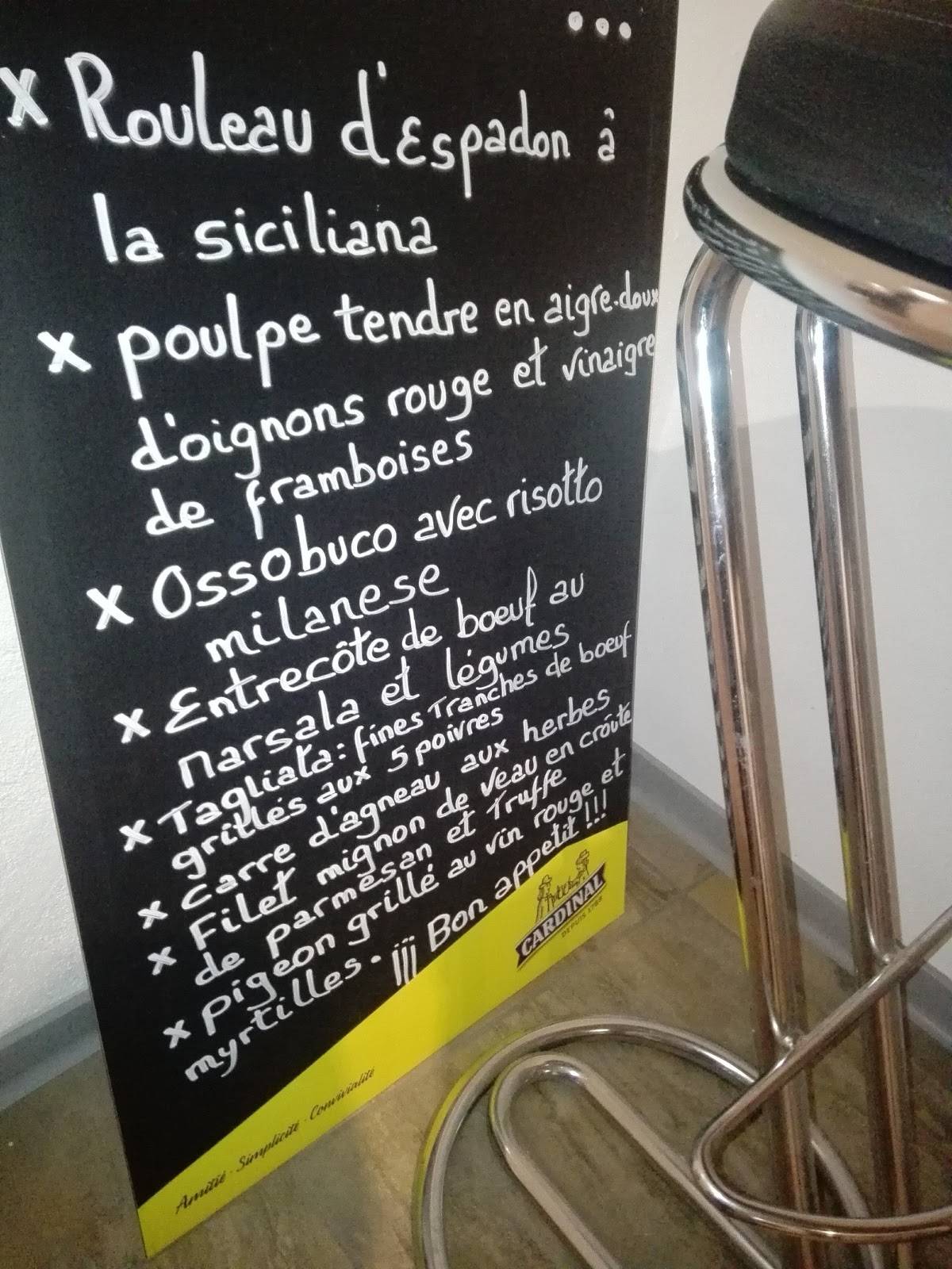 Menu di Rendez-vous 