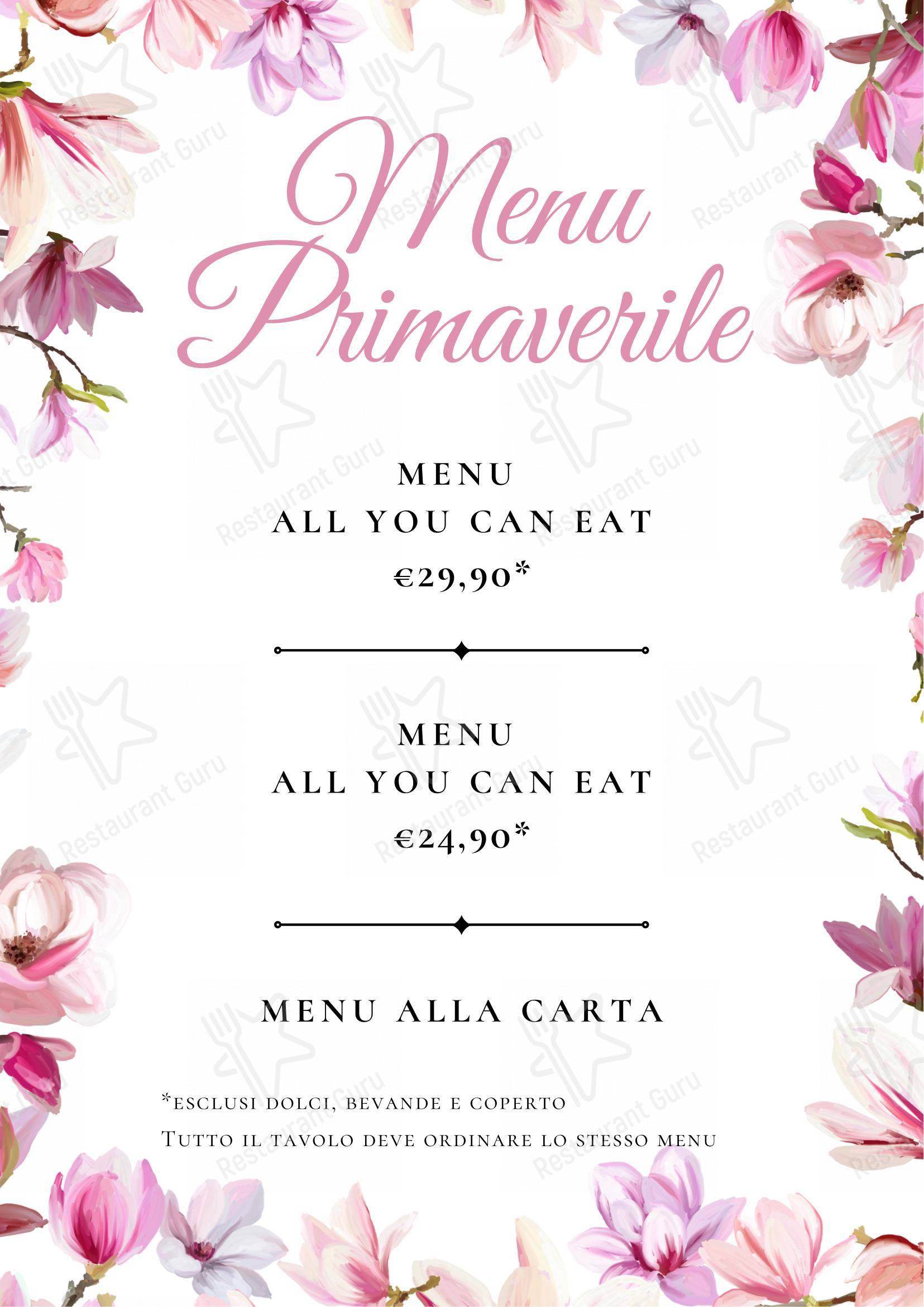 Replay Restaurant in Nichelino - Menu
