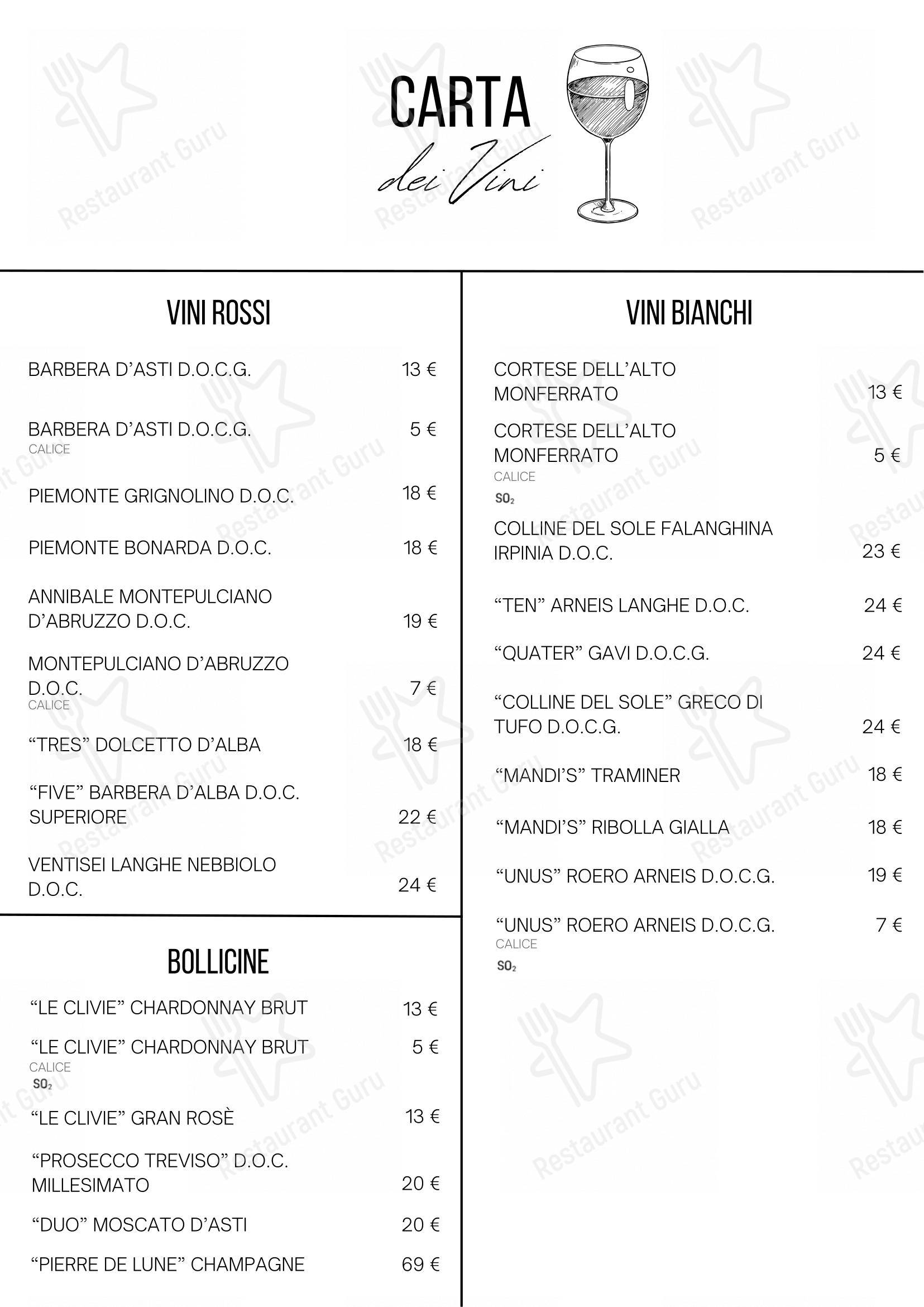 Replay Restaurant in Nichelino - Menu