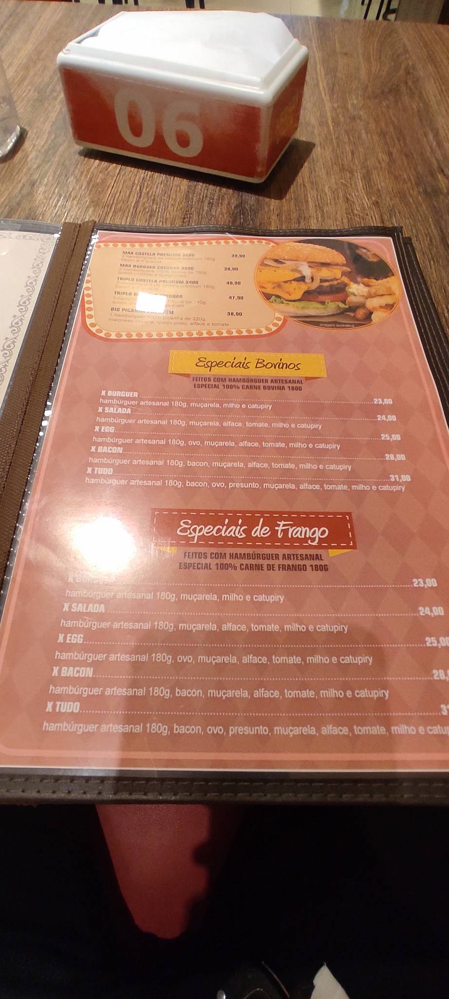 Abraza Lanches - Hamburguer Artesanal cardápio