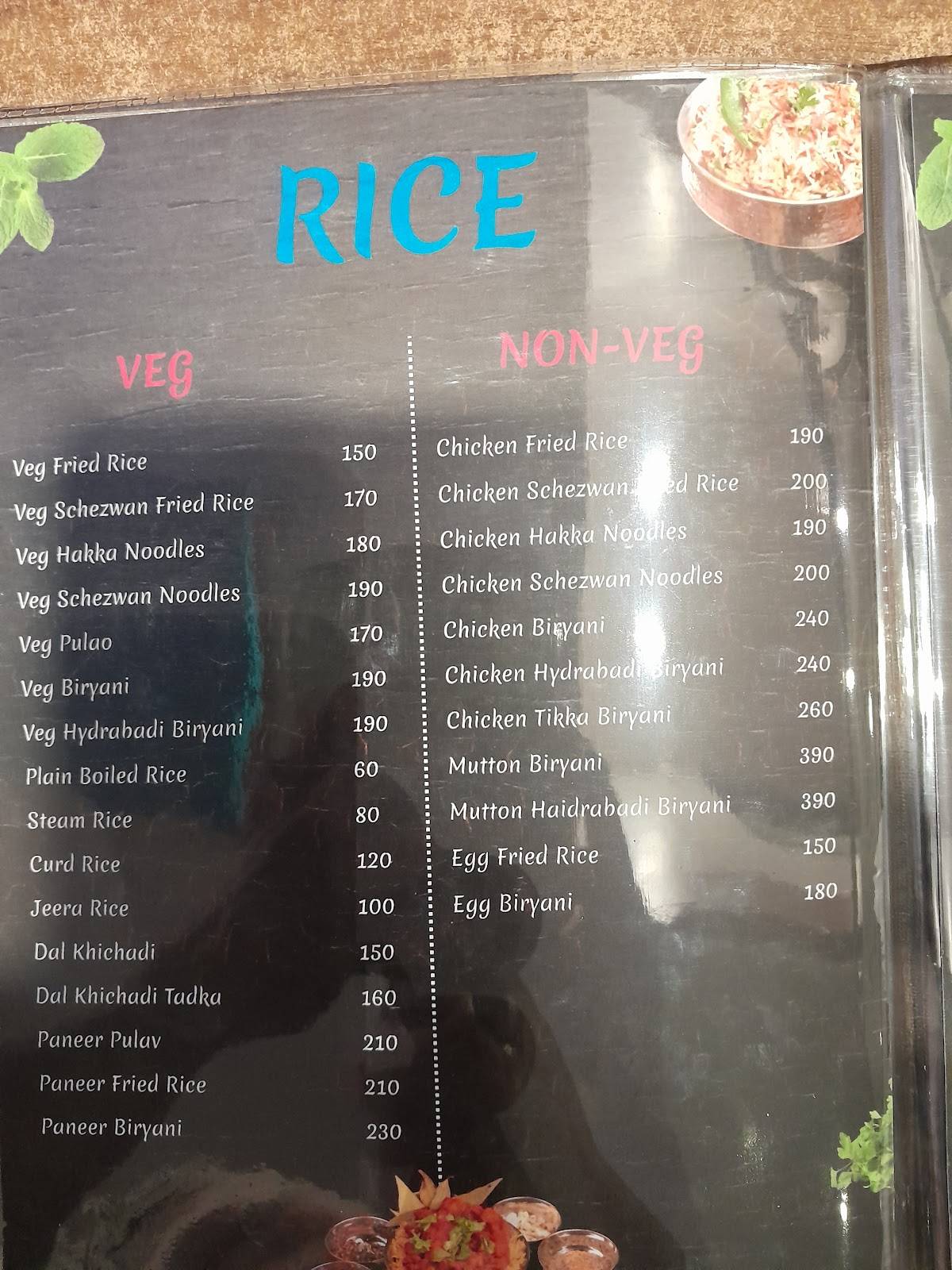 Ankita Classic Warkhand Road menu