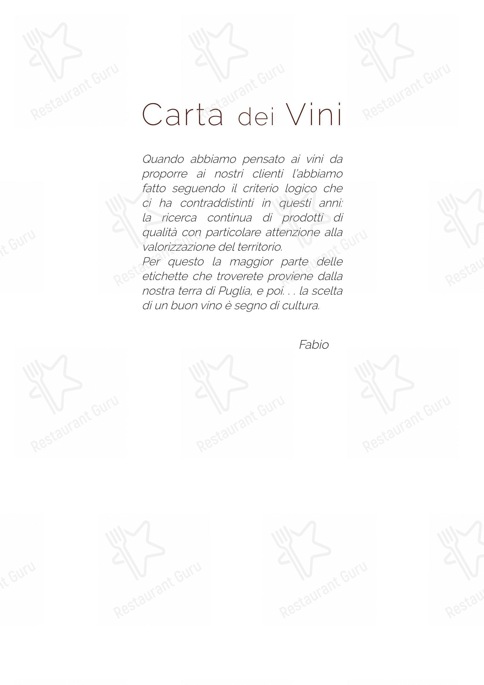 Menu bar per Ristorante Antiche Mura ristorante