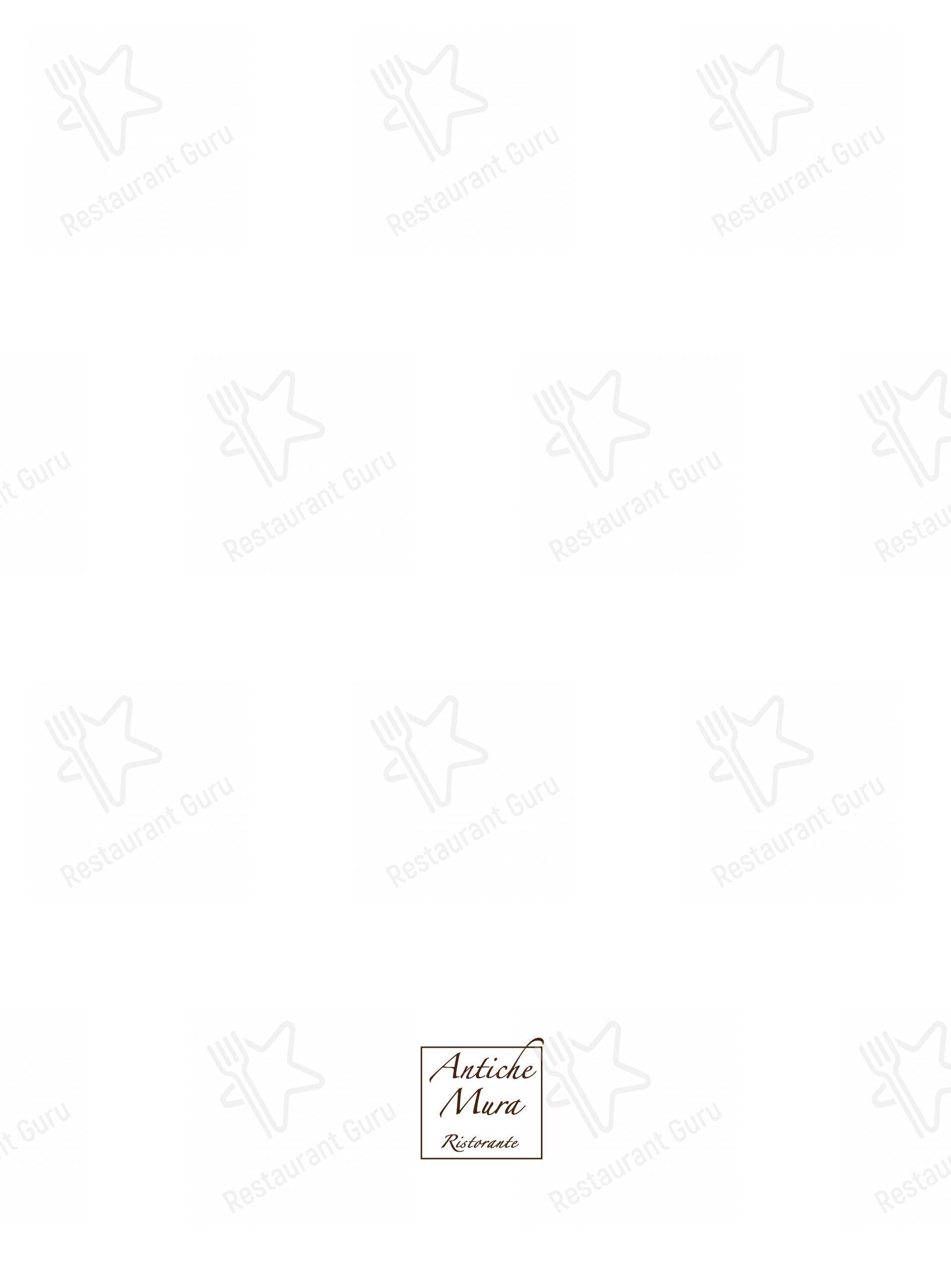 Ristorante Antiche Mura in Polignano A Mare - Основное меню