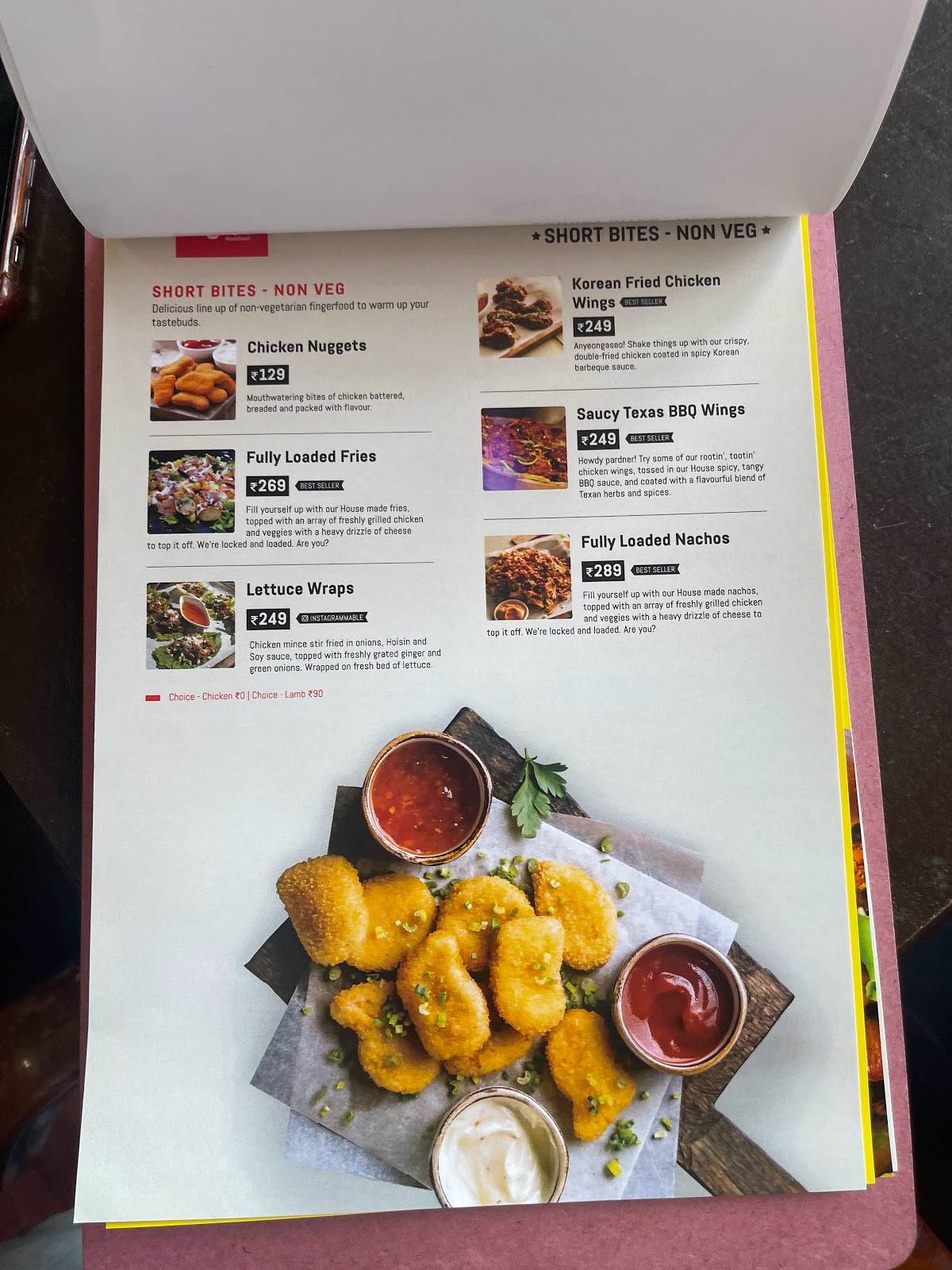 Burgermeister - Mysore menu