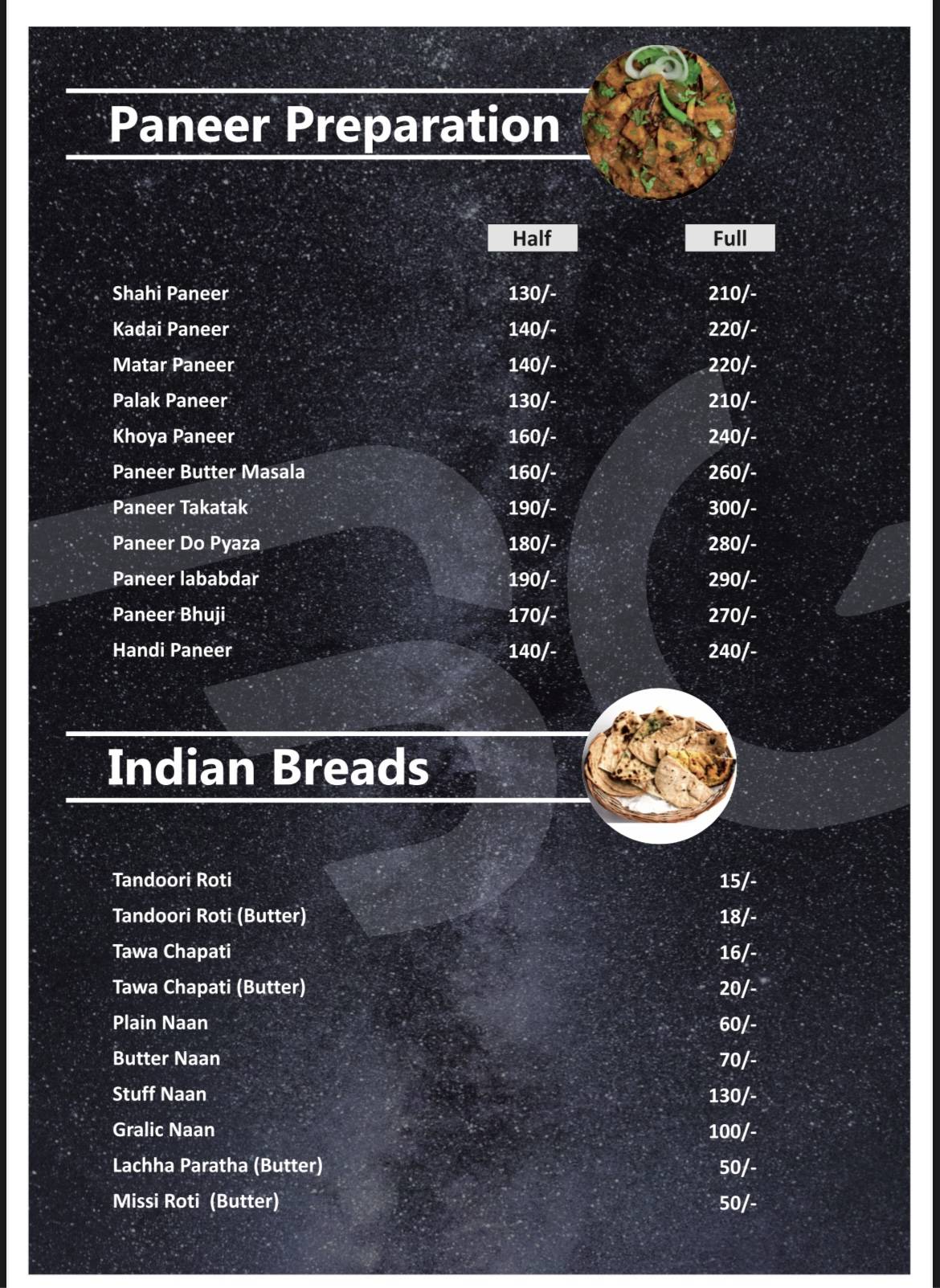 Babugulli Cafe & Restaurant Sodala Jaipur menu
