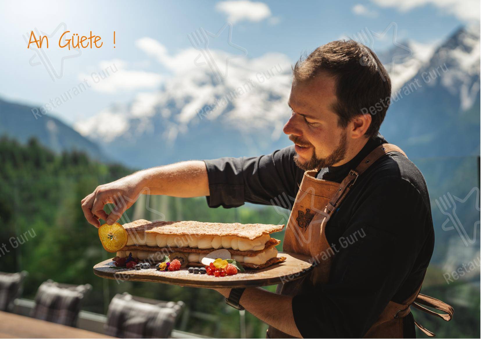 Restaurant Bärgji-Alp in Grächen - Menu bar