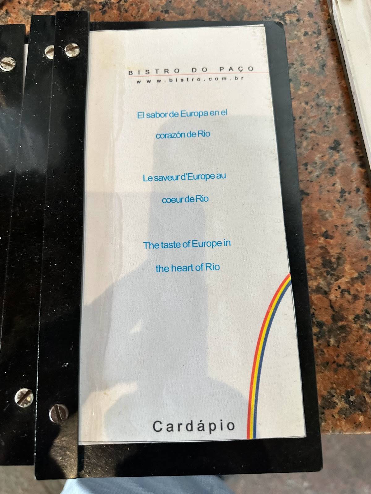 Bistrô do Paço cardápio